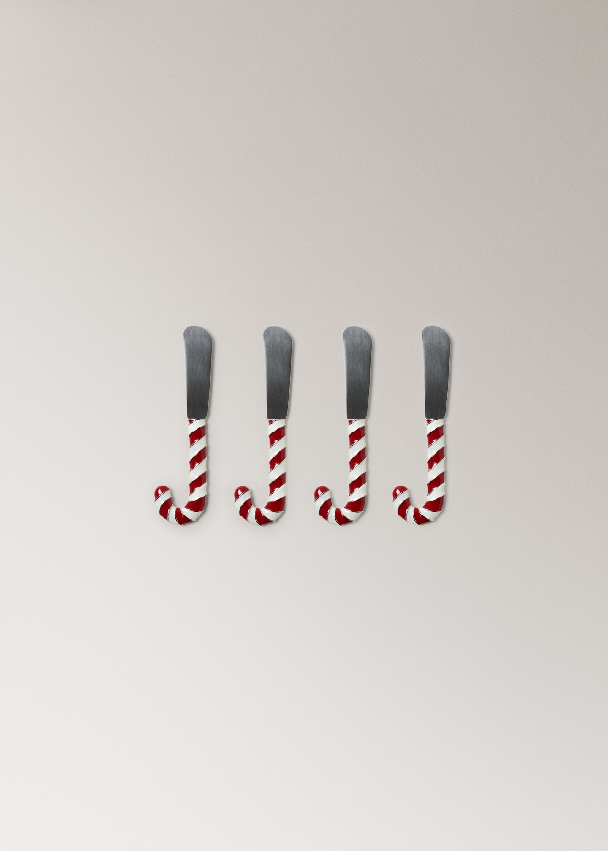 Nůž na máslo z nerezové oceli s motivem bonbónu - Zboží bez modelu, Červená. Ref: 17069206-00.