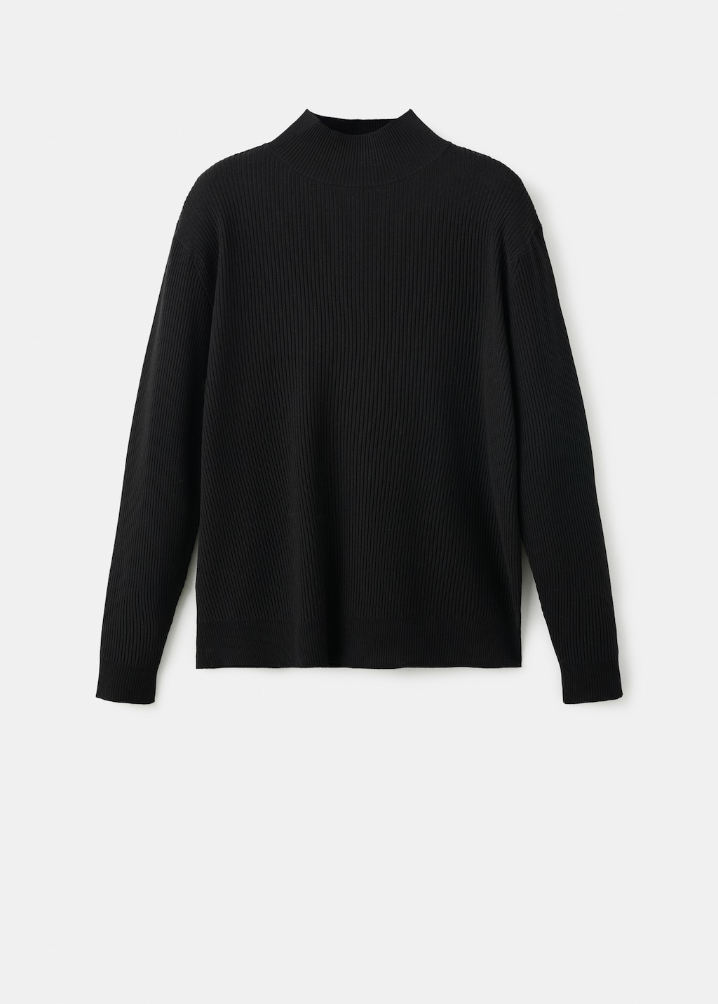 Ribbed turtleneck sweater