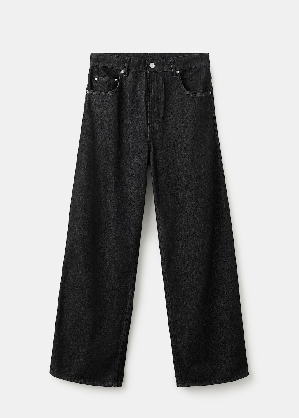 Low-rise barrel jeans
