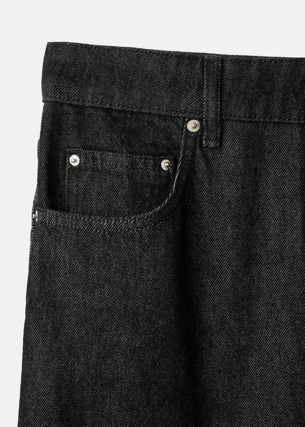 Low-rise barrel jeans