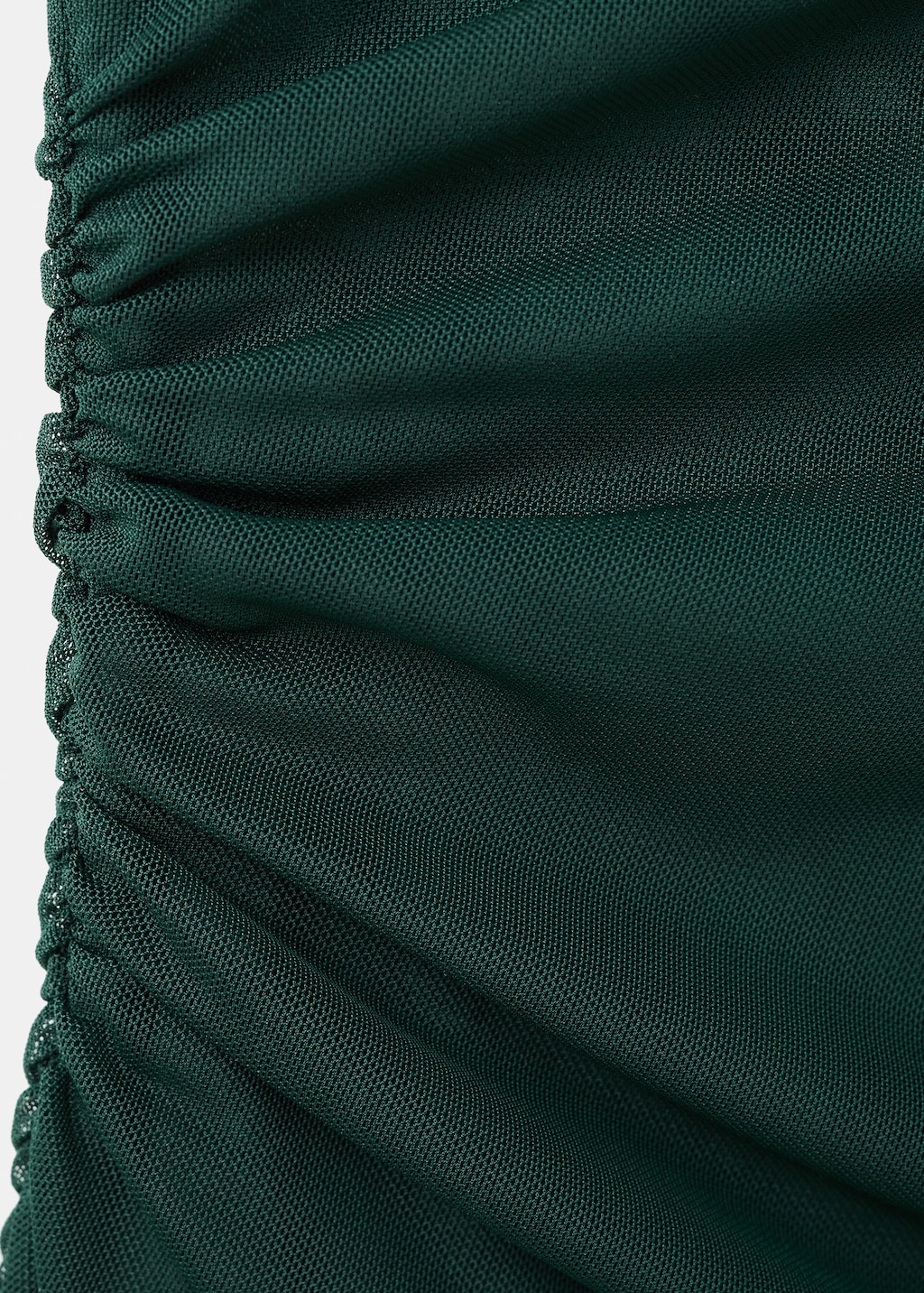 Semi-transparent top with asymmetrical neckline