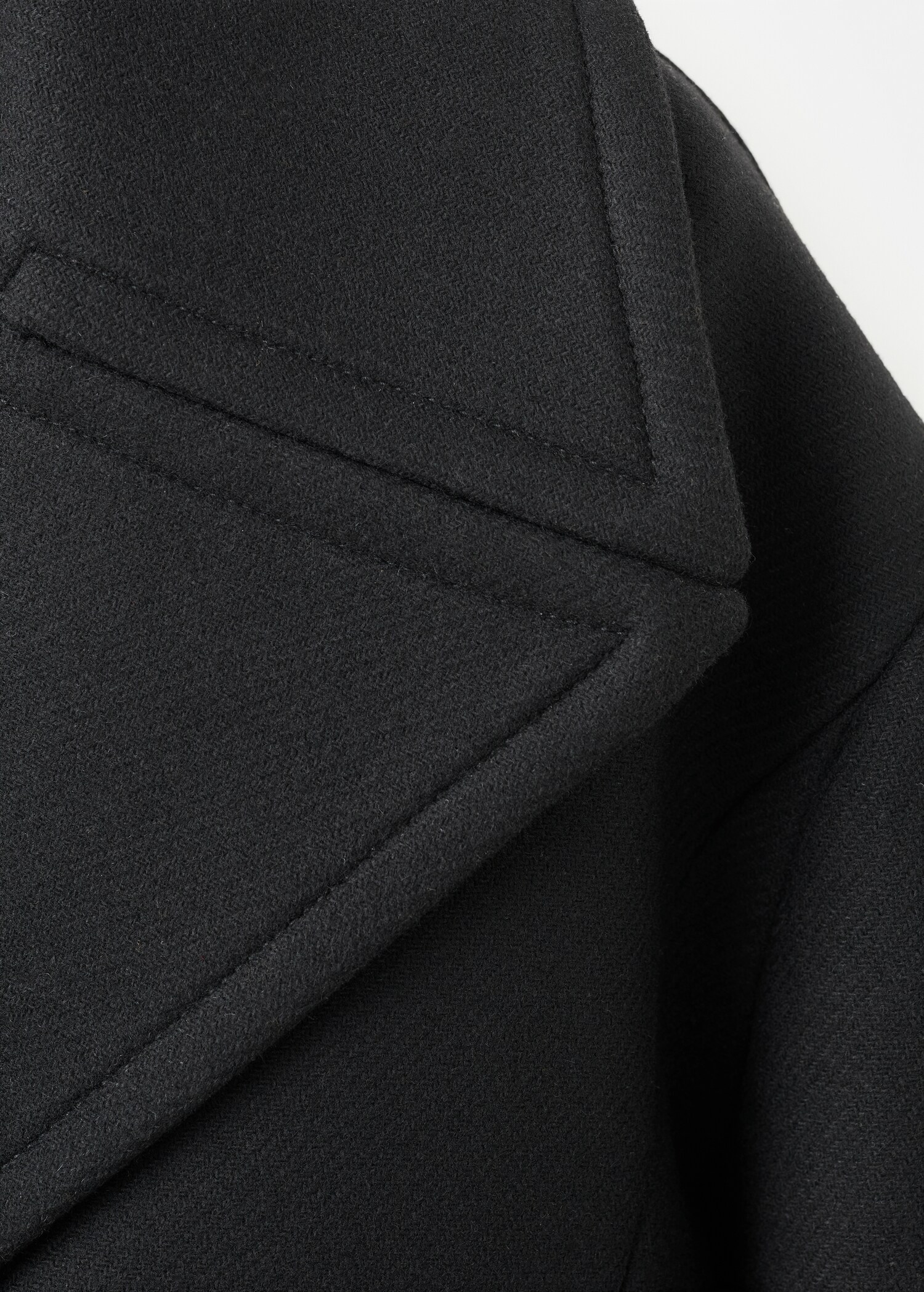 Structured wool coat - Details of the article 0