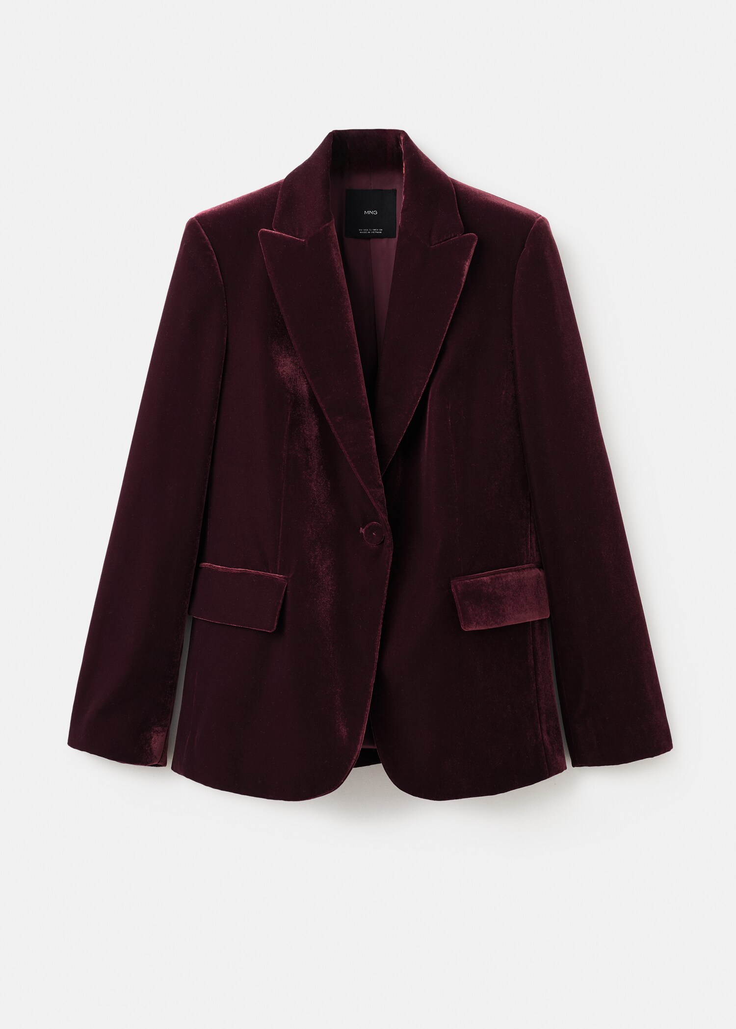 Blazer velours structuré - Article sans modèle