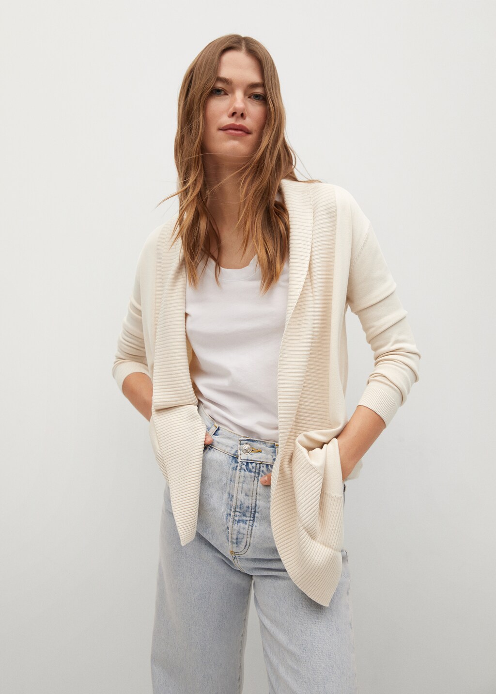 Fine knit cardigan Women MANGO Azerbaijan