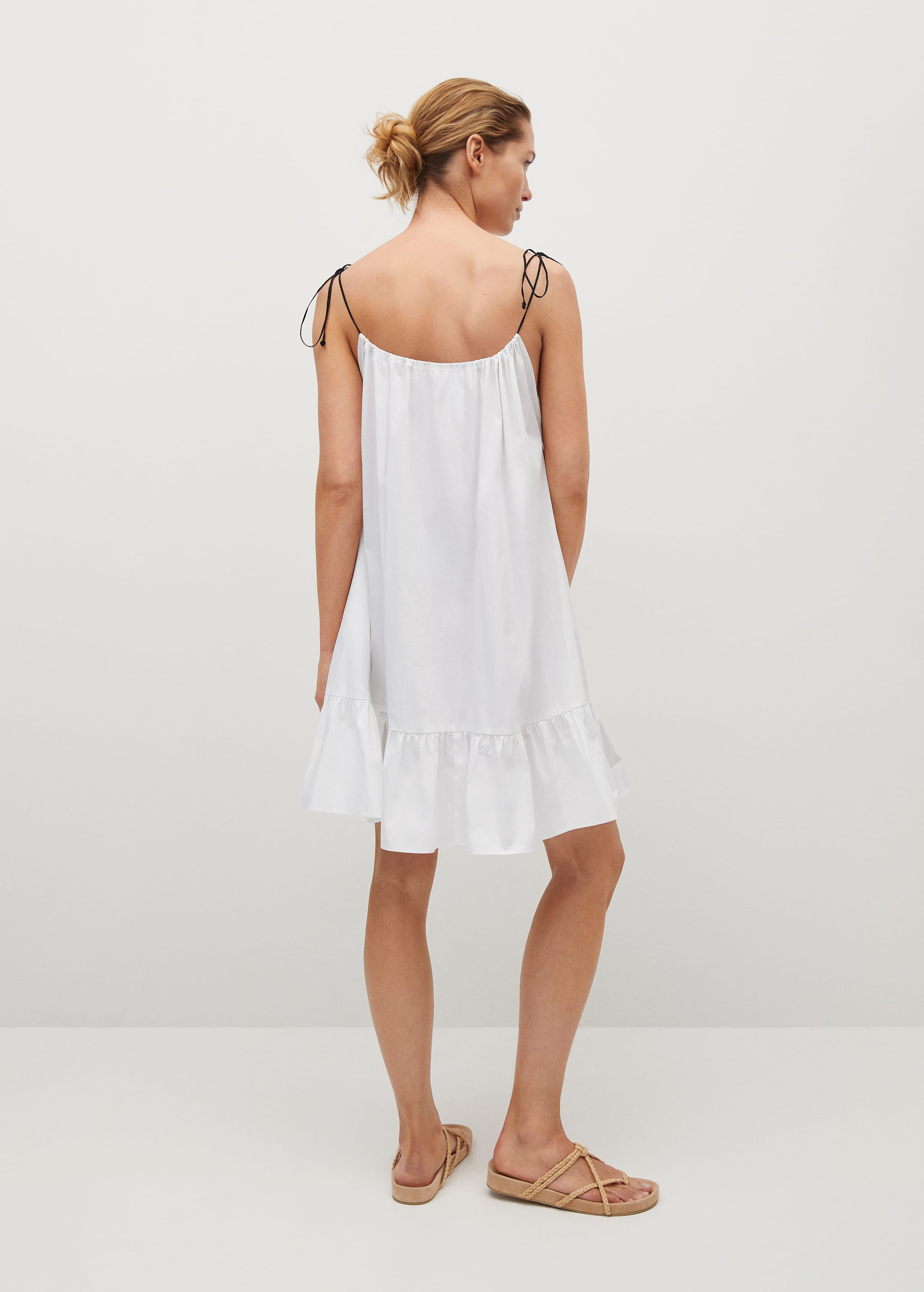 Frill cotton dress - Reverse of the article