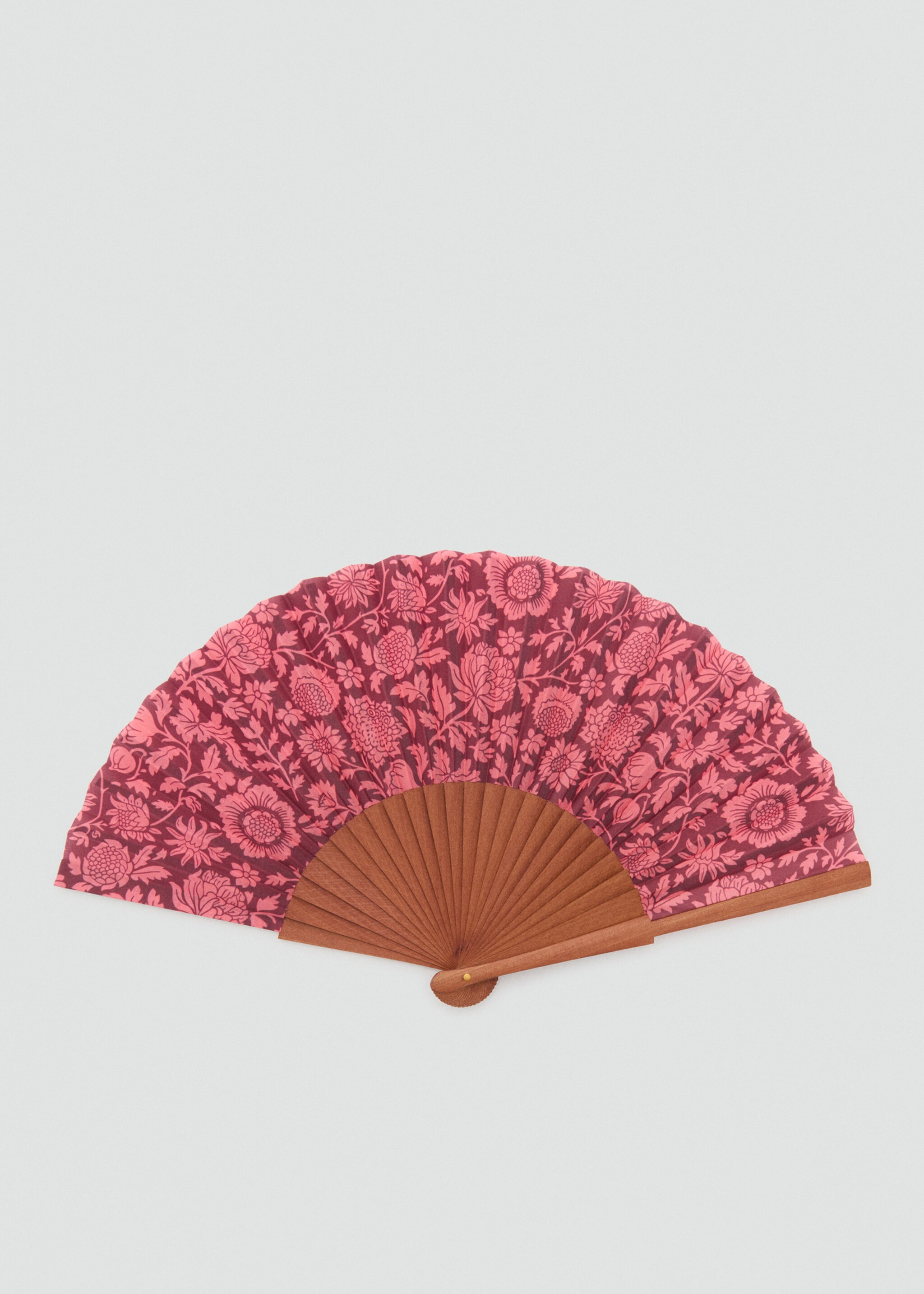 Floral-print fan - Medium plane