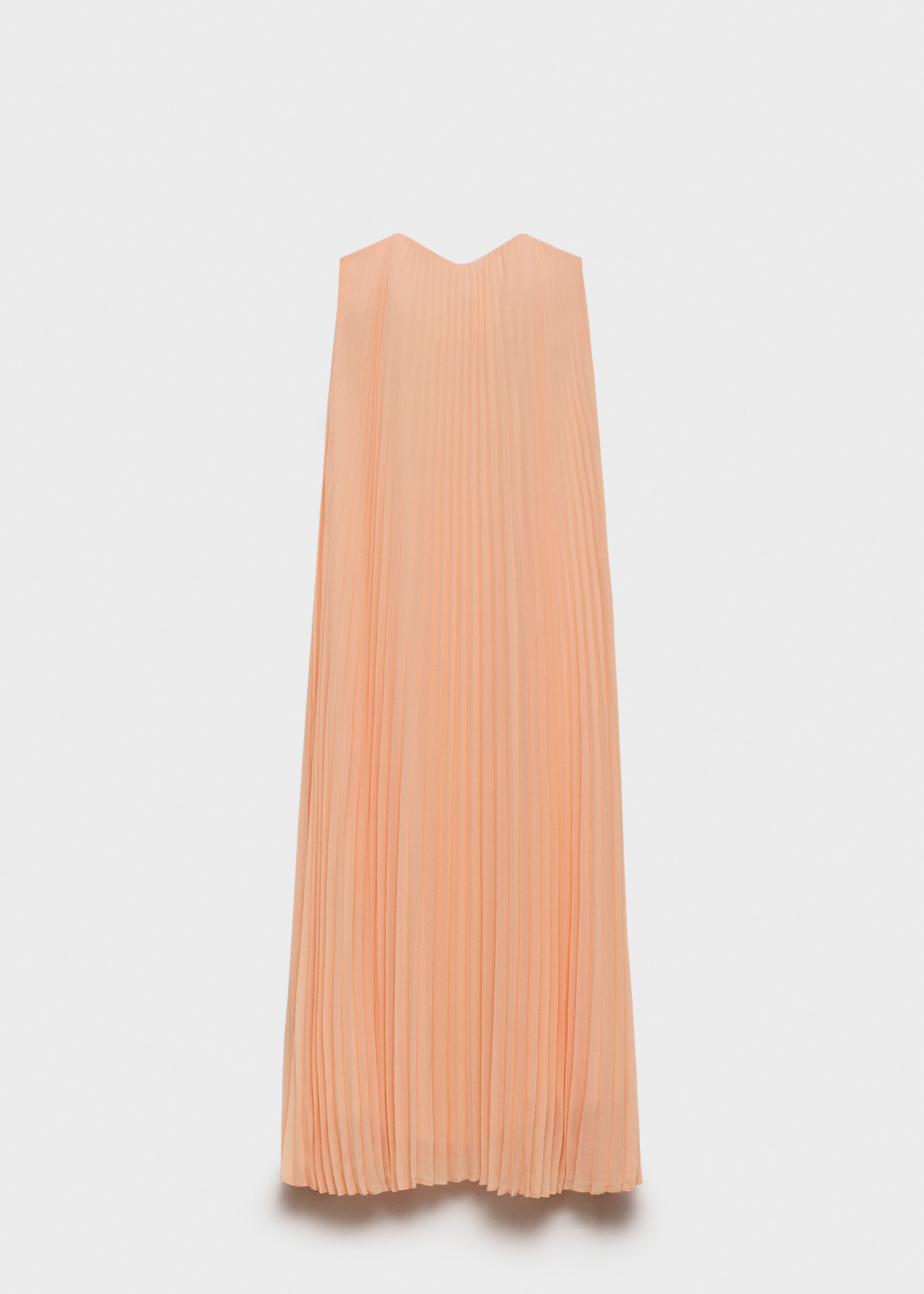 Strapless pleated dress - Article without model