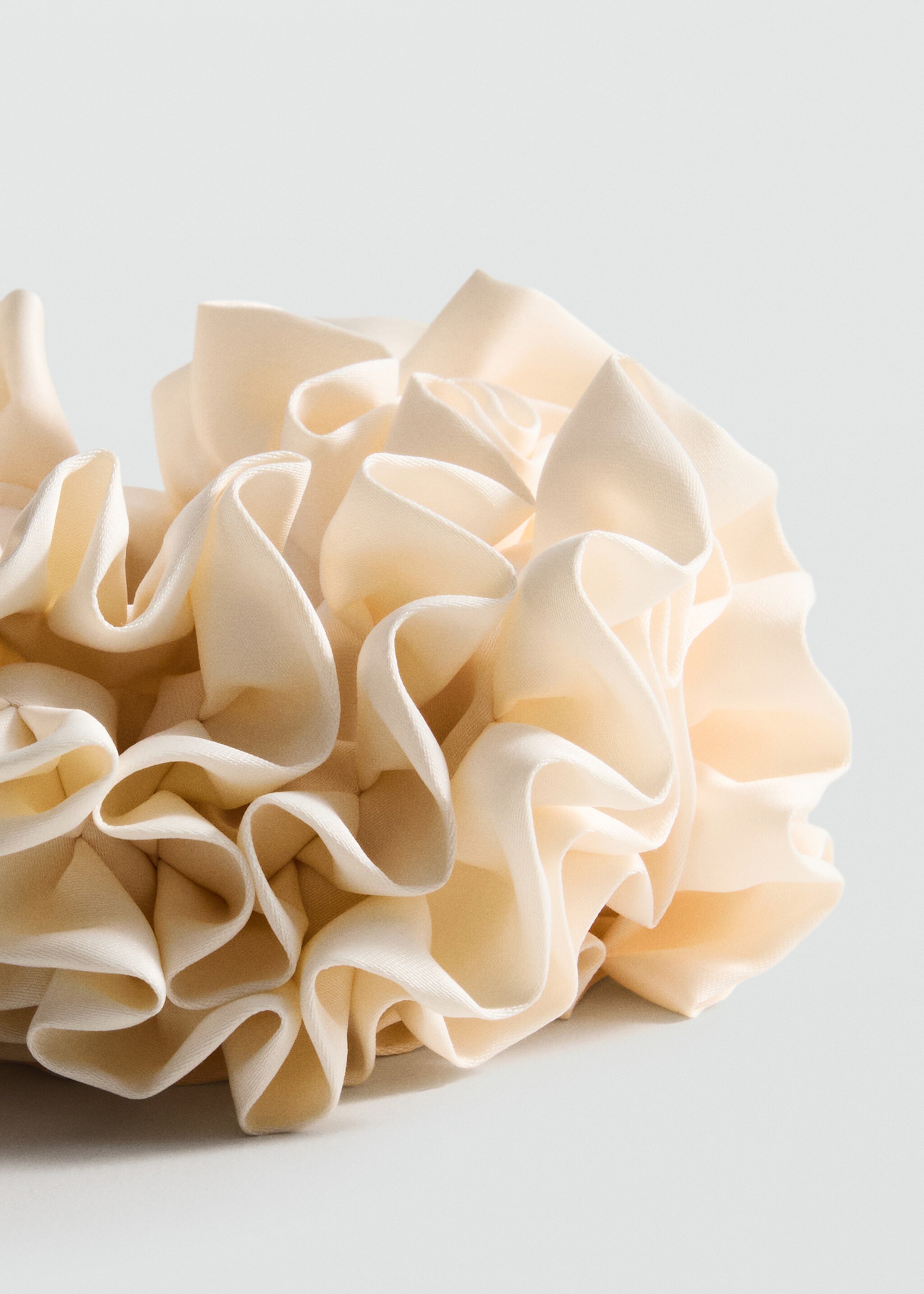 Mini ruffled scrunchie - Medium plane