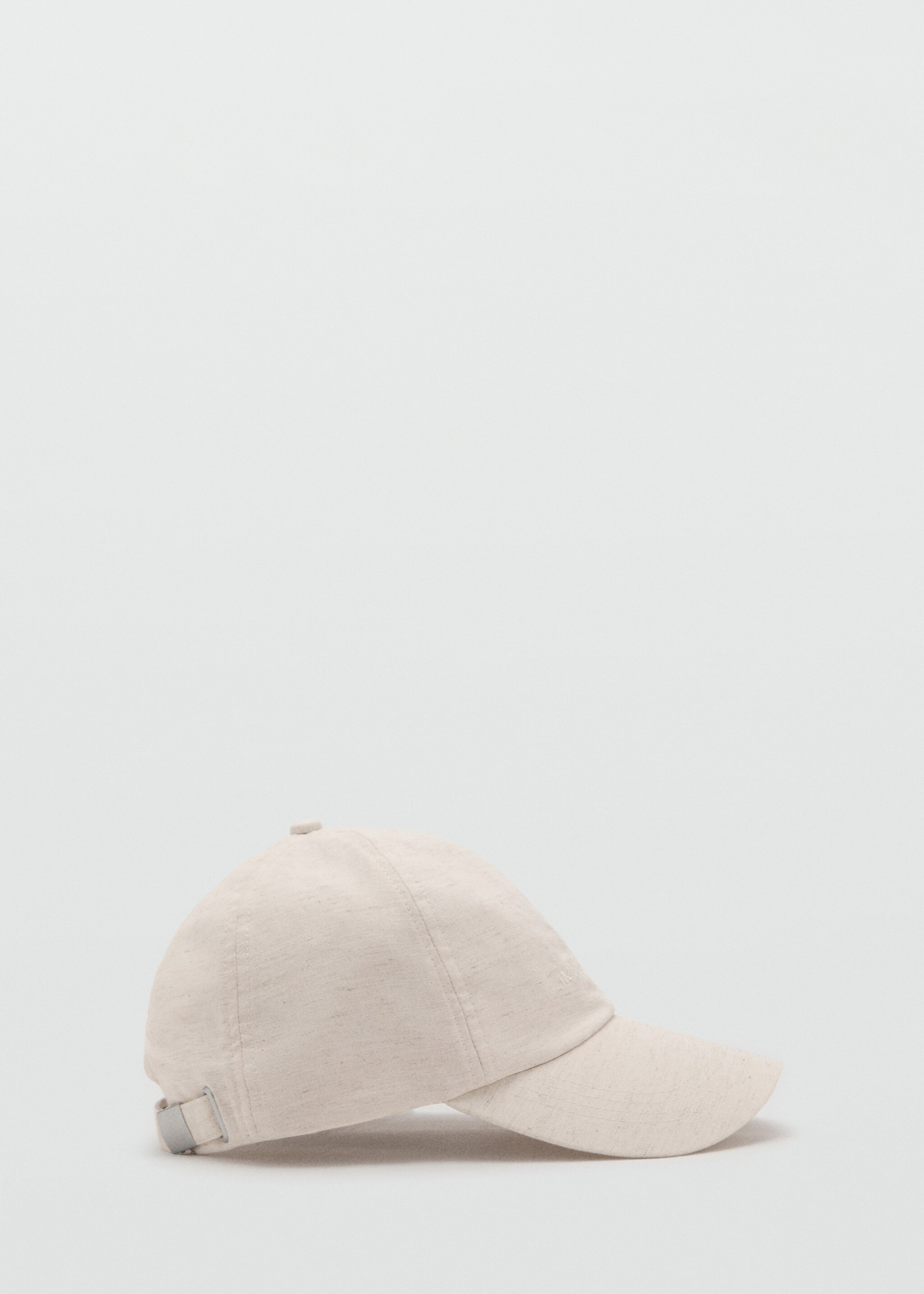 Topi campuran linen dengan pesan bordiran - Barang tanpa model