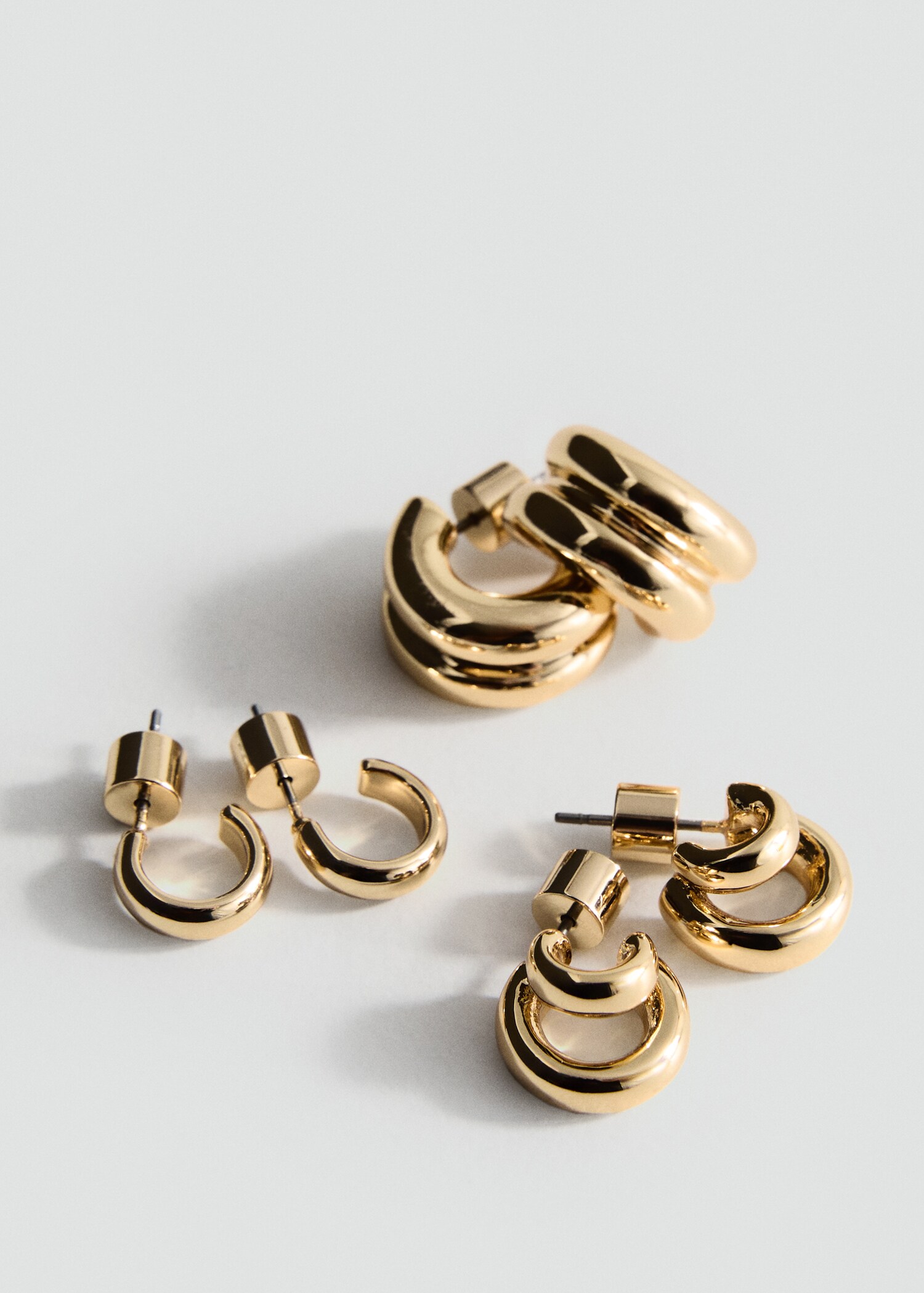 Set orecchini anello combinati - Piano medio