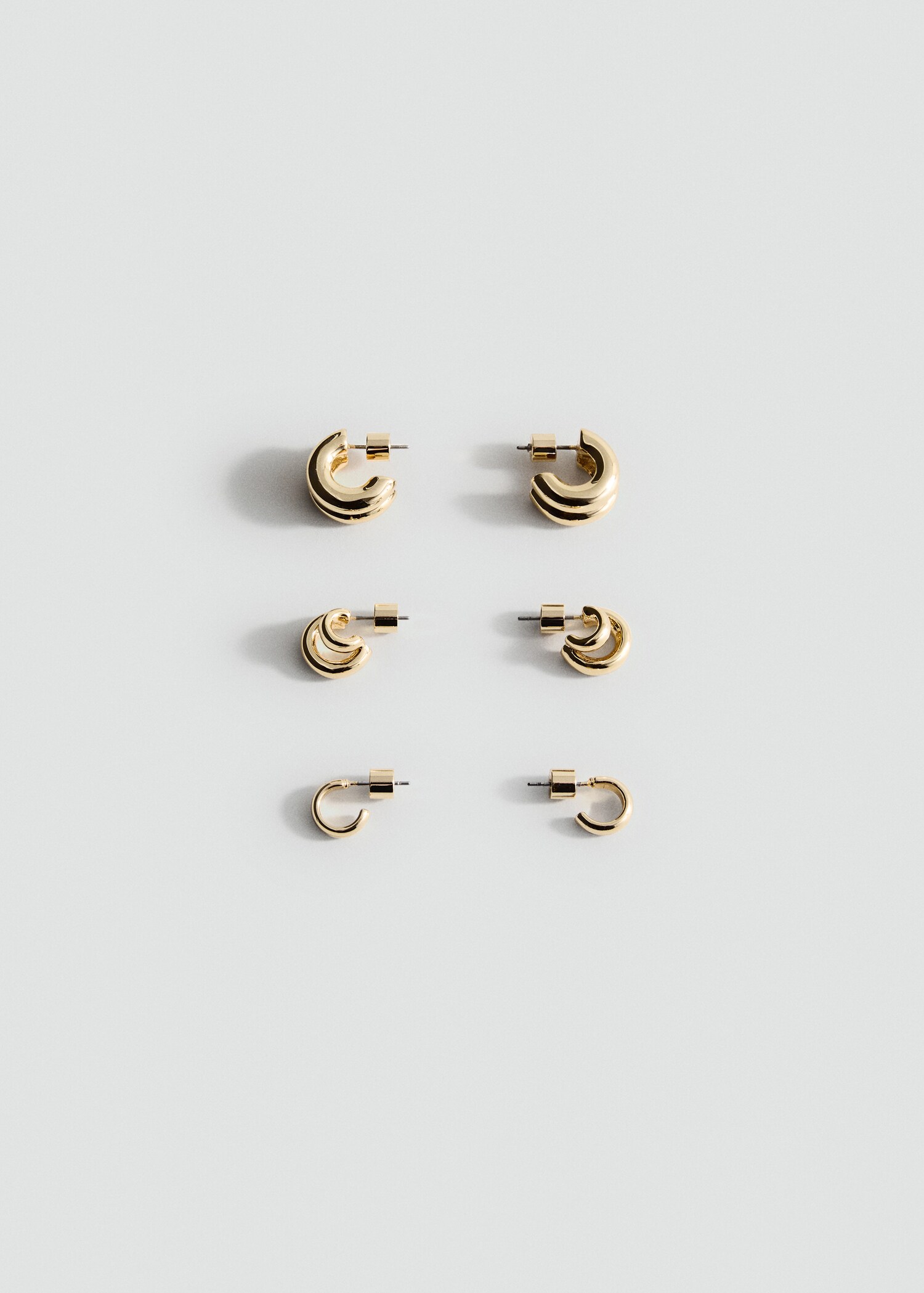 Set orecchini anello combinati - Articolo senza modello