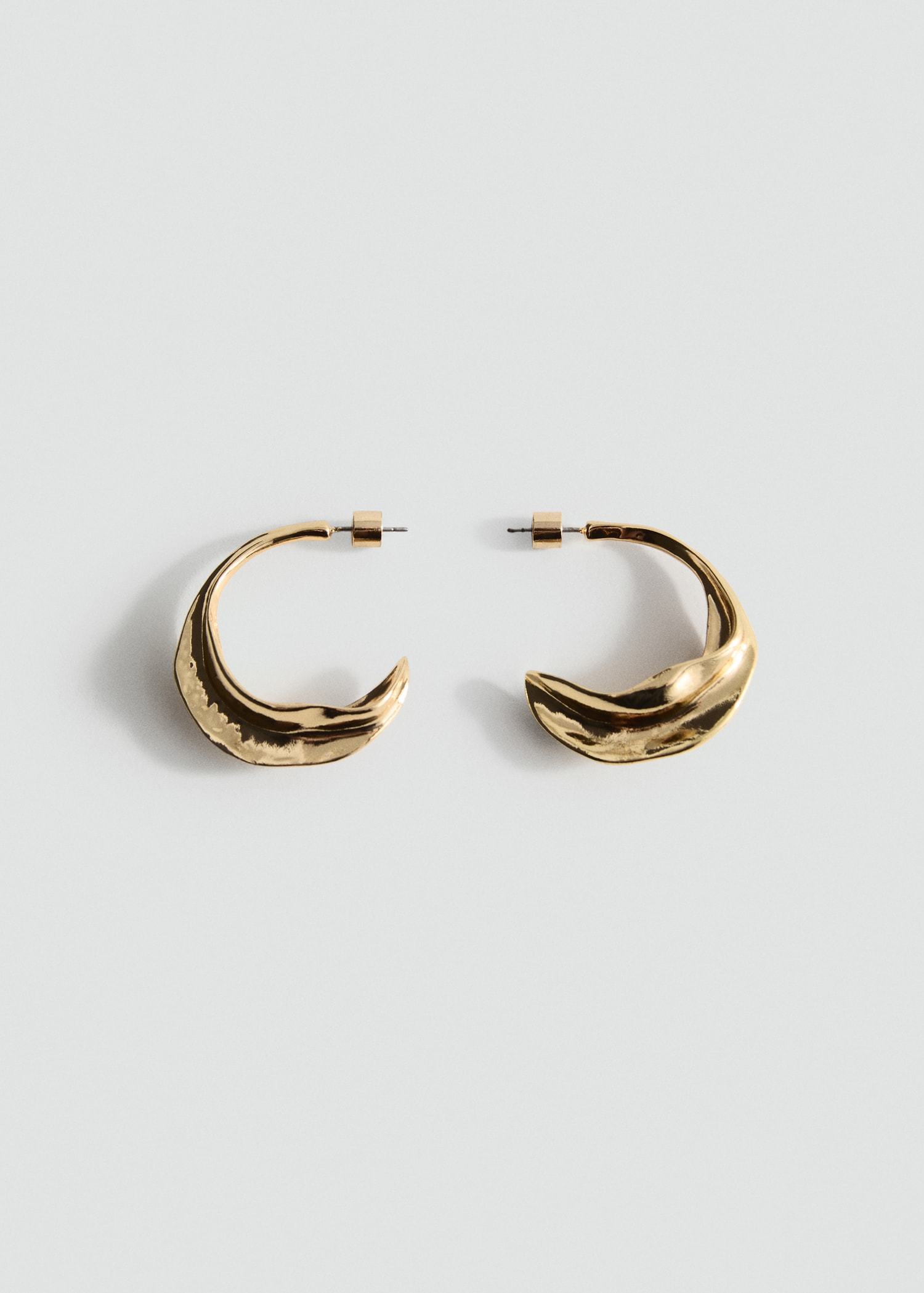 Pendientes aros relieve - Artículo sin modelo