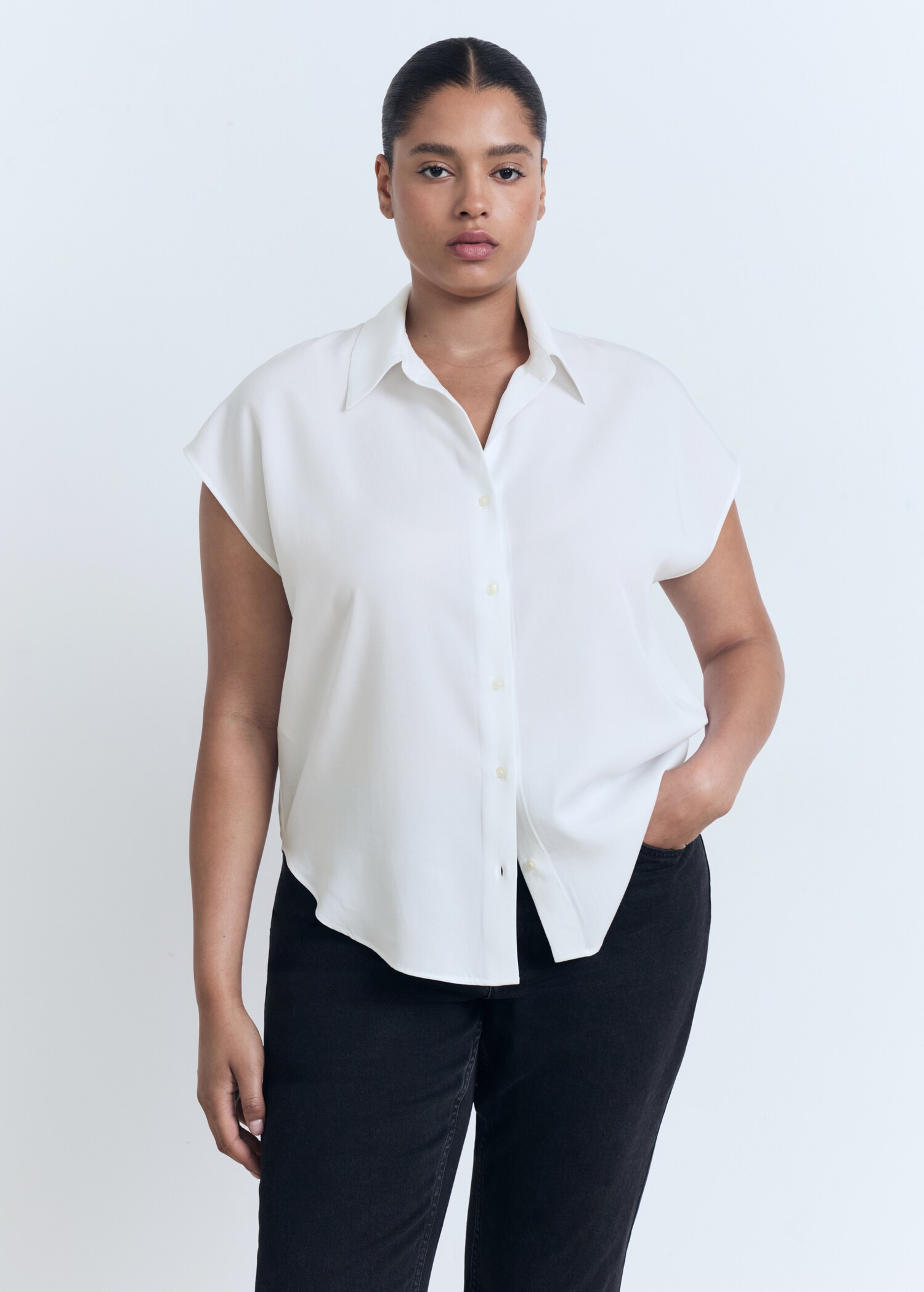 Lyocell sleeveless shirt - Details of the article 5