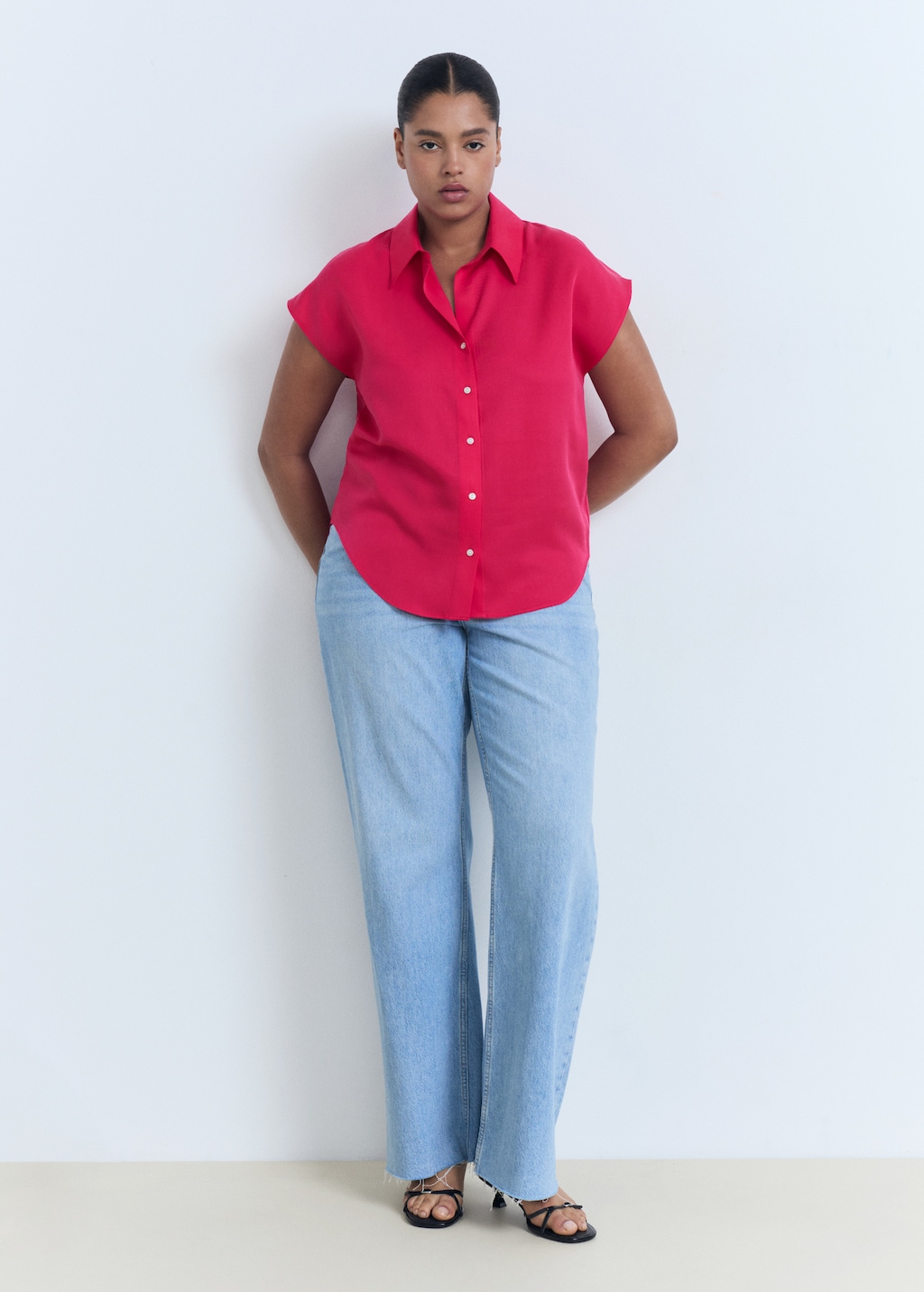 Mango Lyocell sleeveless shirt