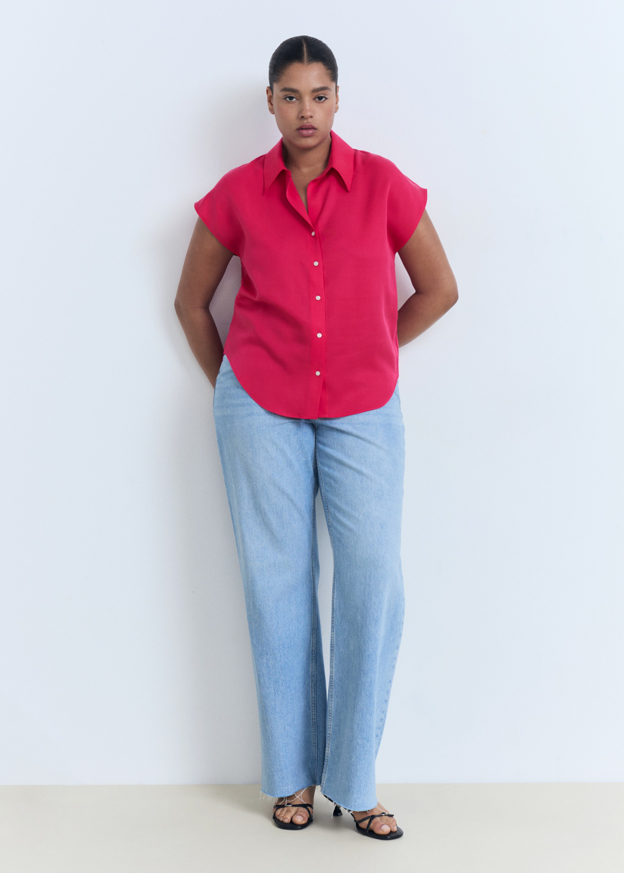 Lyocell sleeveless shirt - Details of the article 3