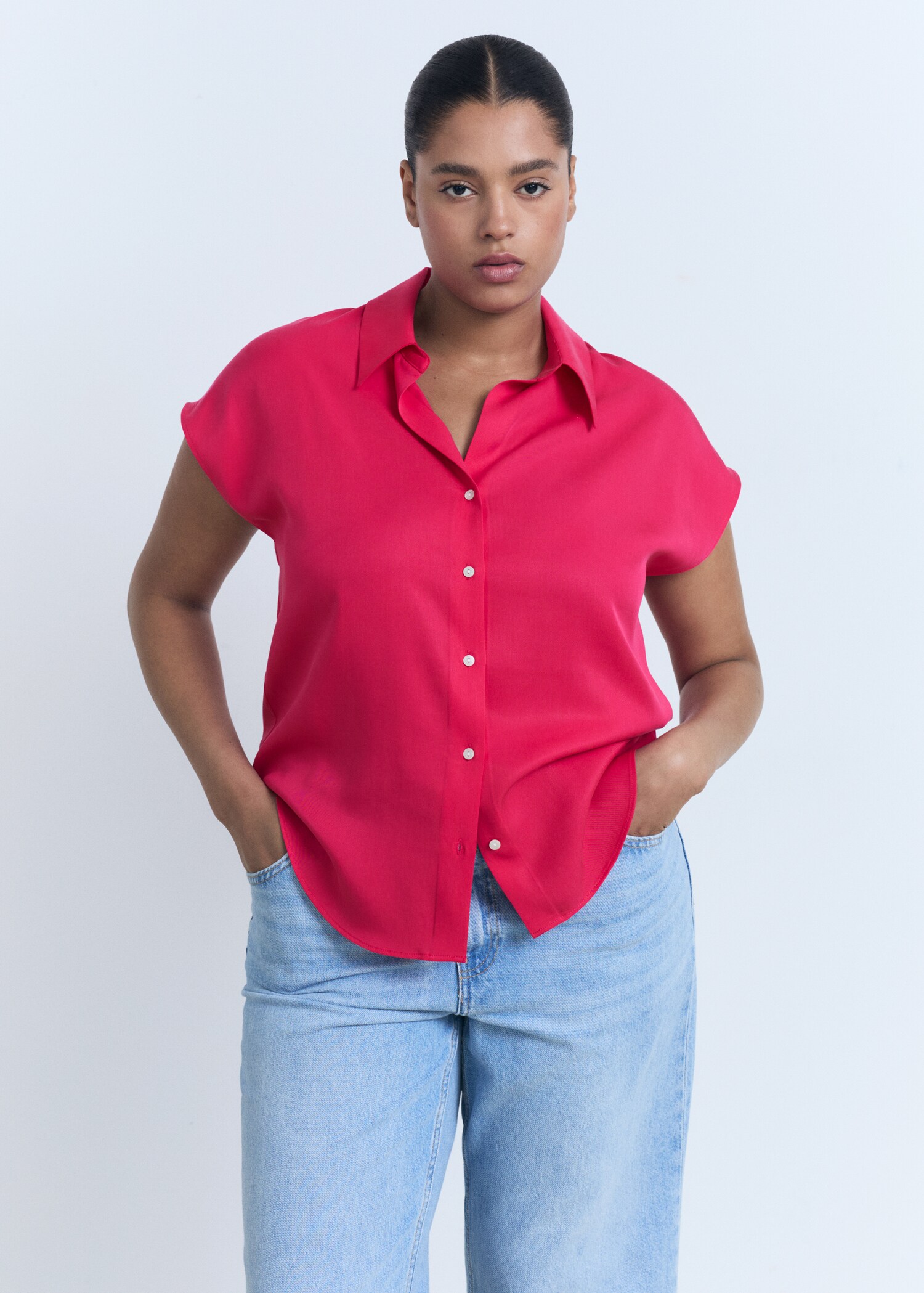 Lyocell sleeveless shirt - Details of the article 5