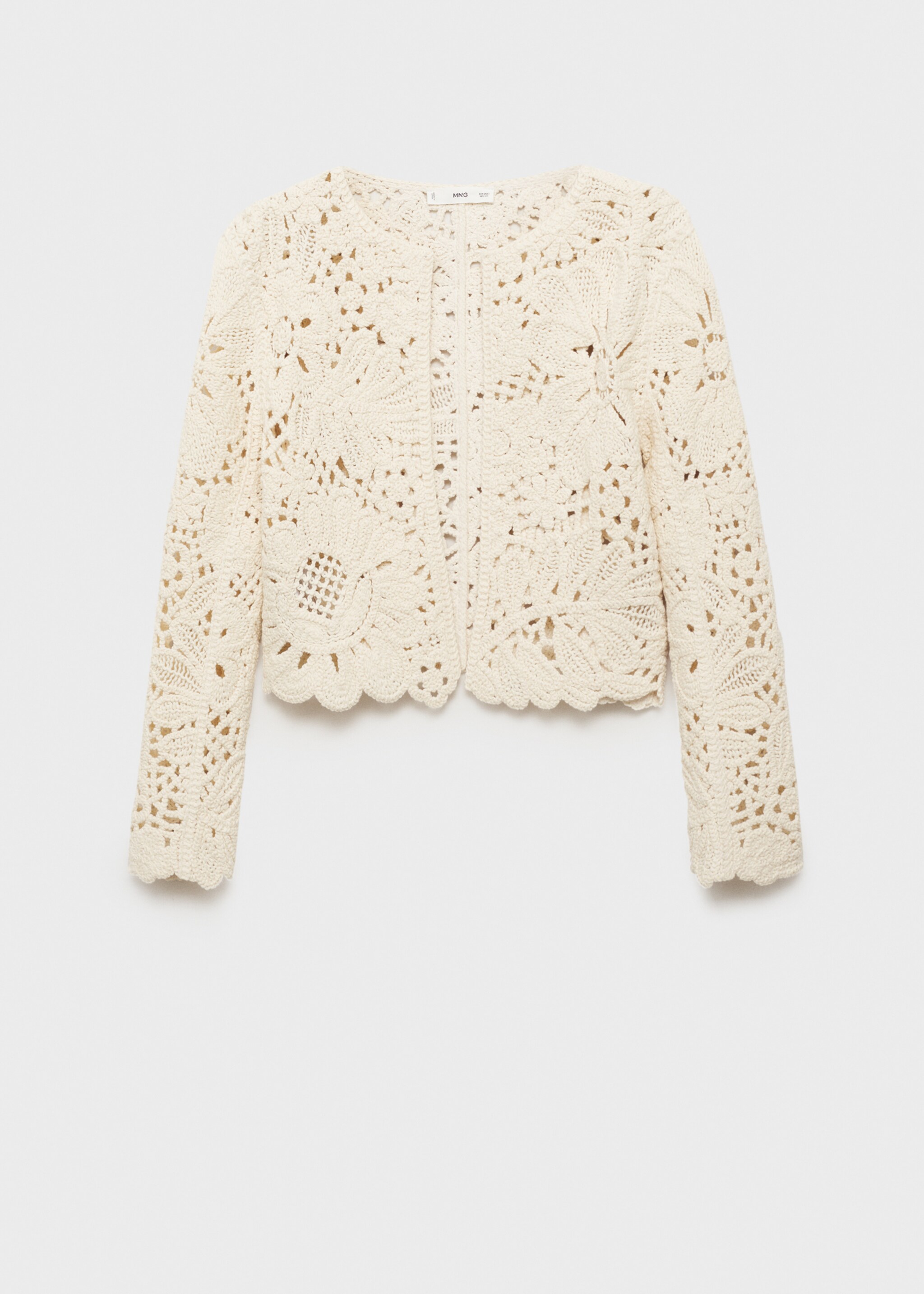 Openwork knitted jacket - Article without model