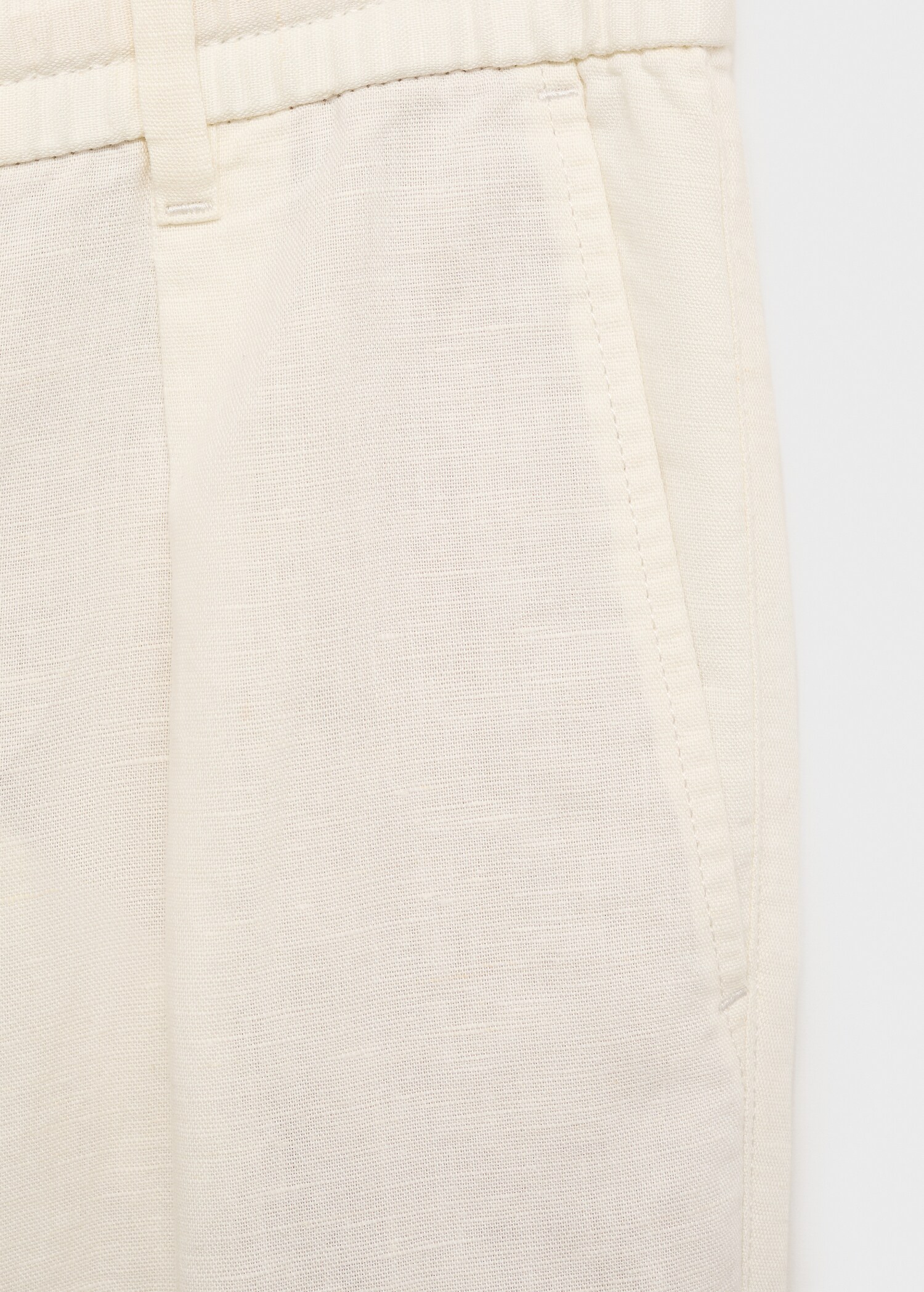 Slim-fit trousers with drawstring - Details of the article 0