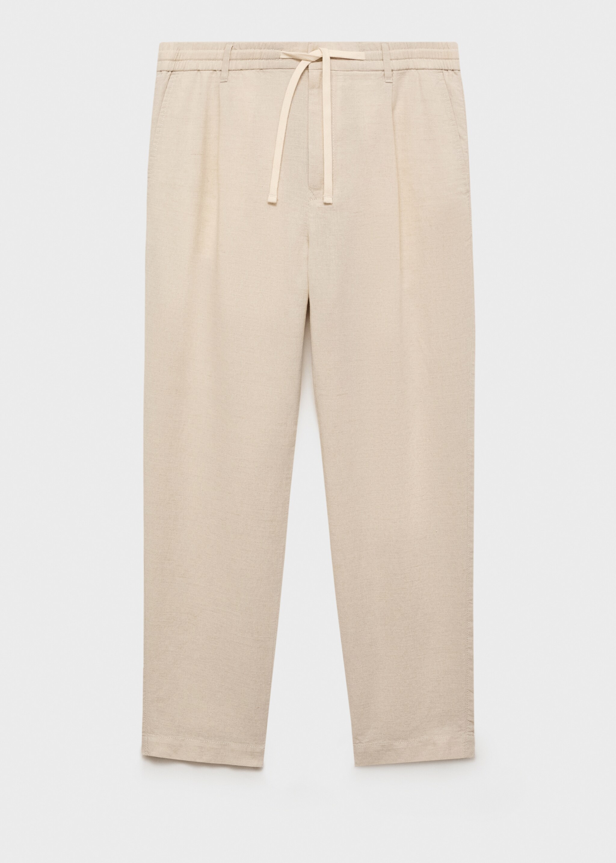 Slim-fit trousers with drawstring - Article without model