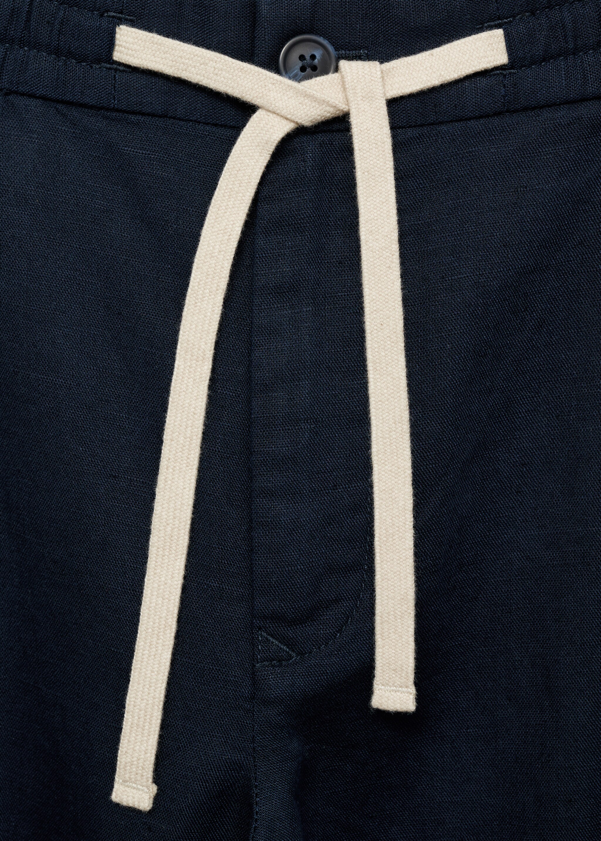 Pantalón slim fit lino cordón - Detalle del artículo 8