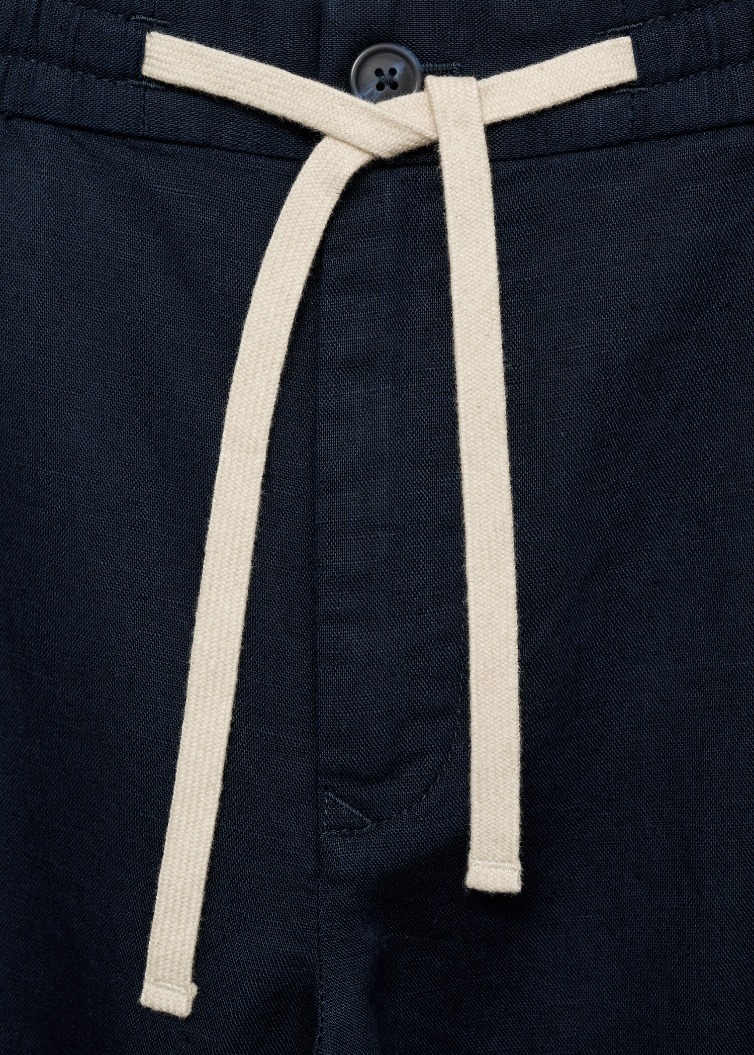 Pantalón slim fit lino cordón - Detalle del artículo 8