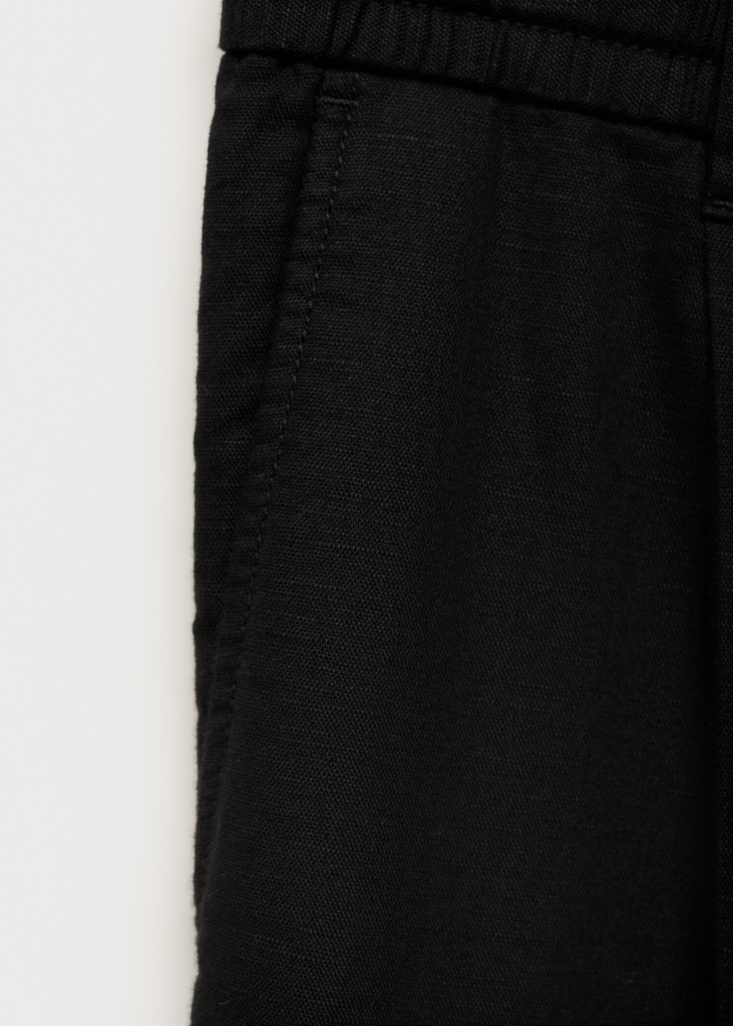 Slim-fit trousers with drawstring - Details of the article 0