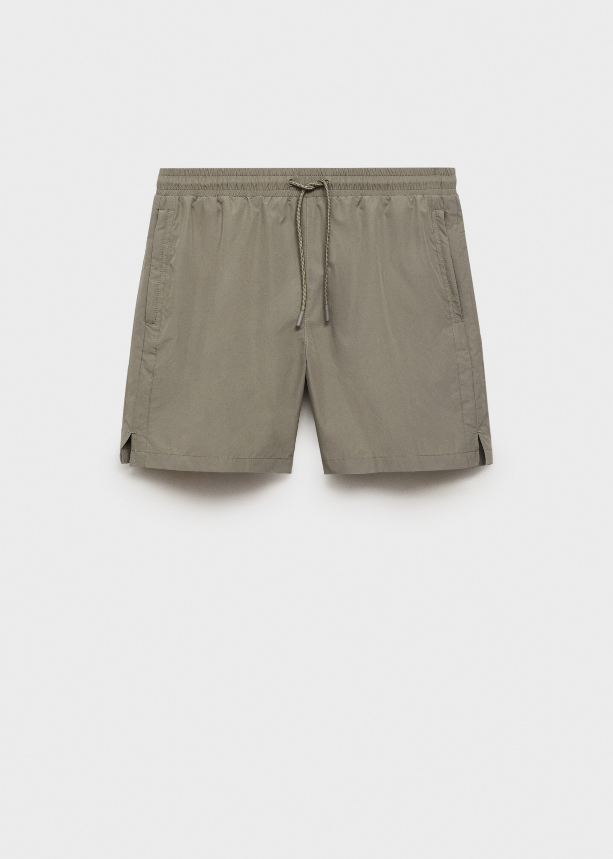 Swimsuit with zip pockets - Article without model, Khaki. Ref: 17071146-00.