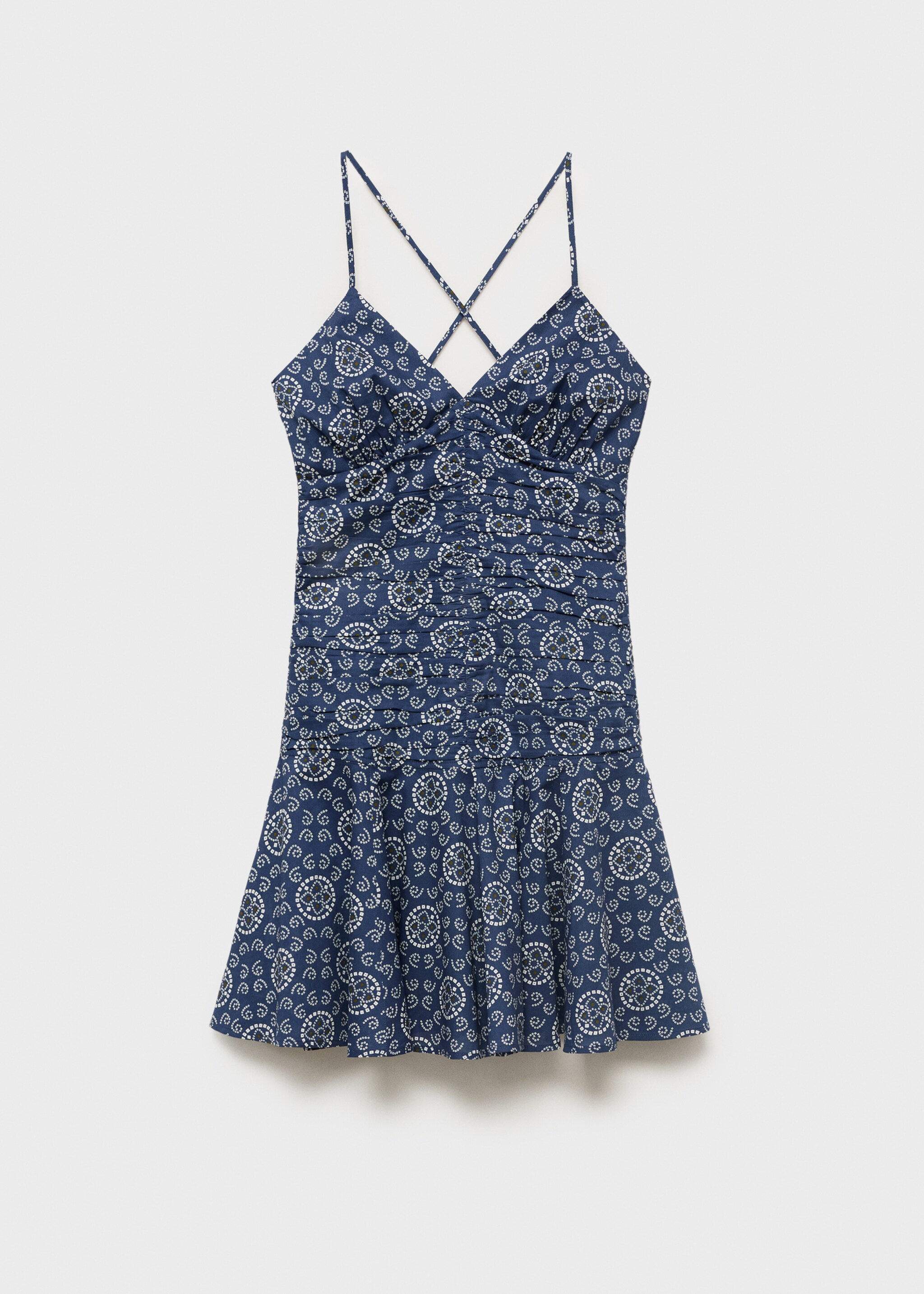 Pleat printed dress - Article without model
