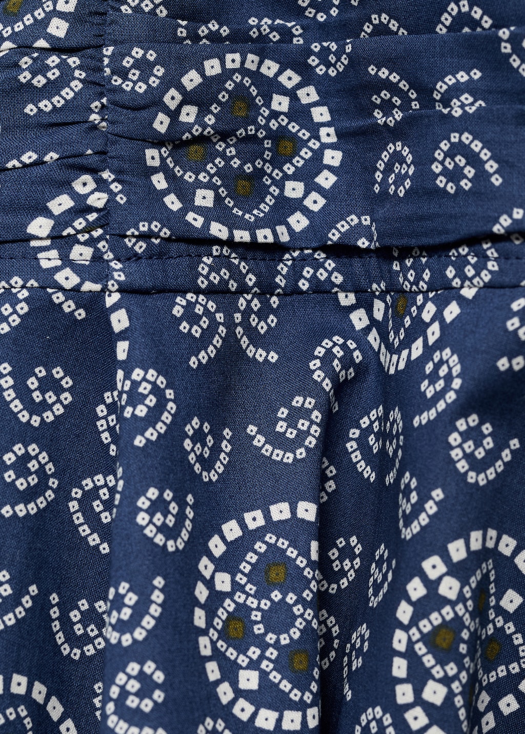 Printed draped dress