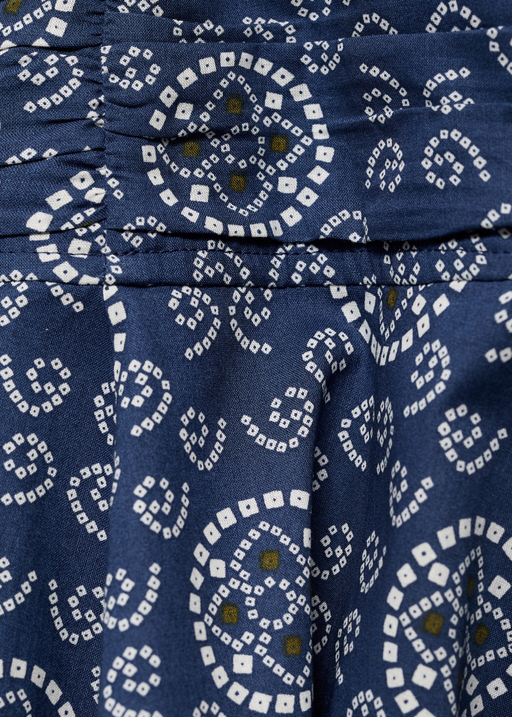 Pleat printed dress - Details of the article 0