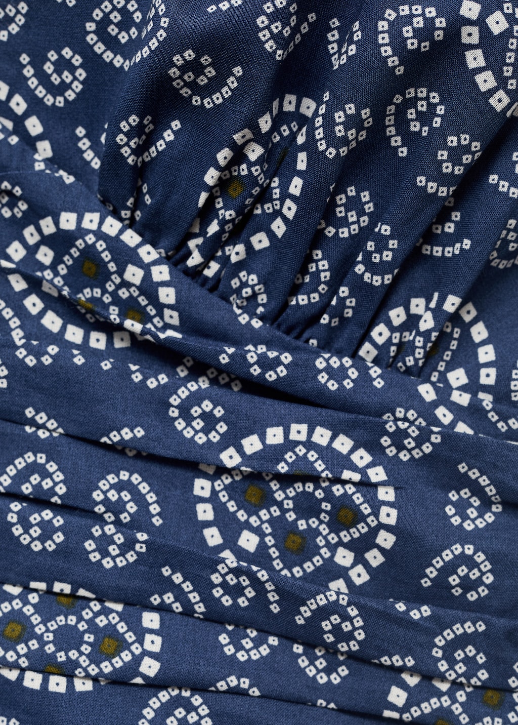 Printed draped dress