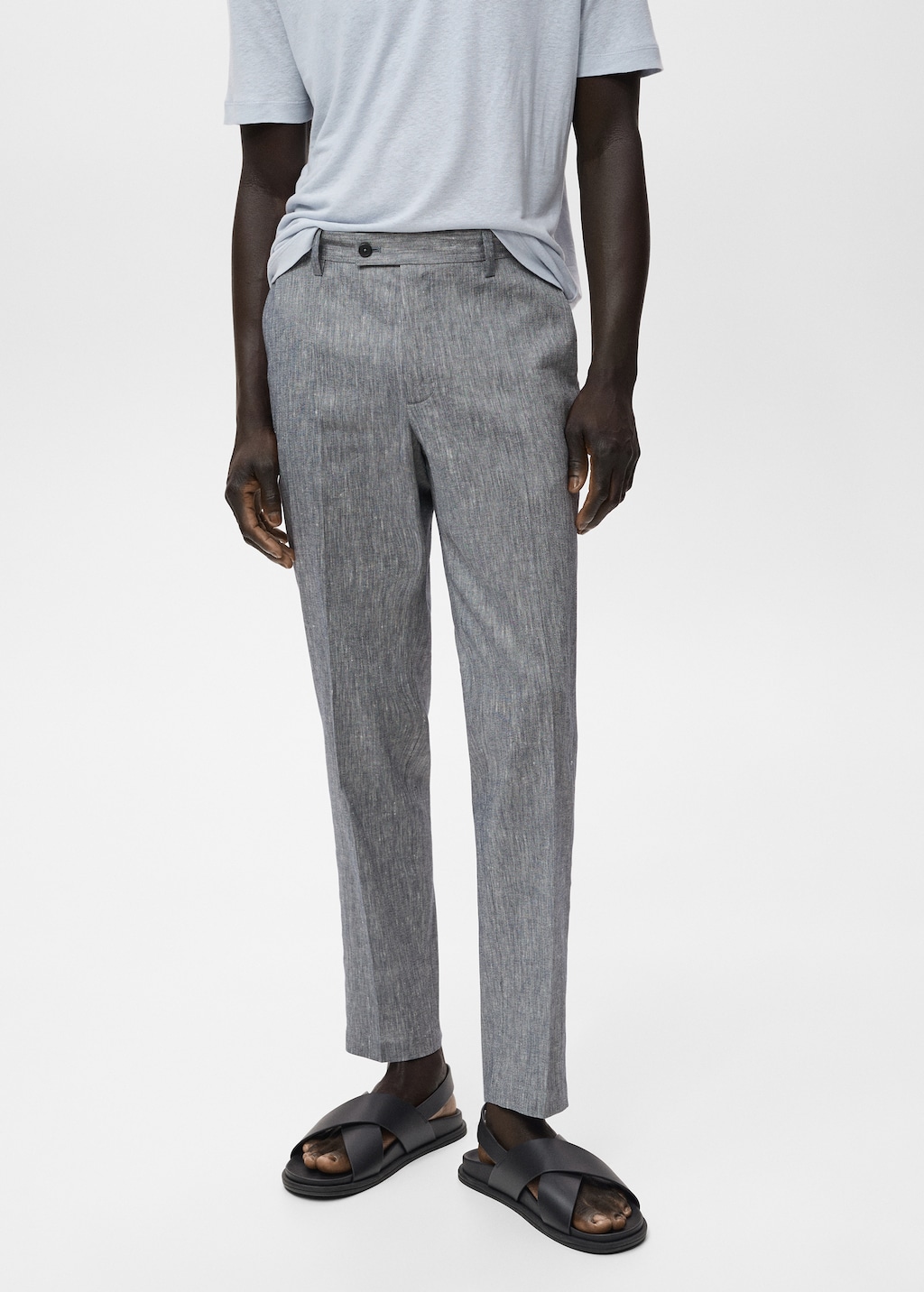 Slim fit linen pants
