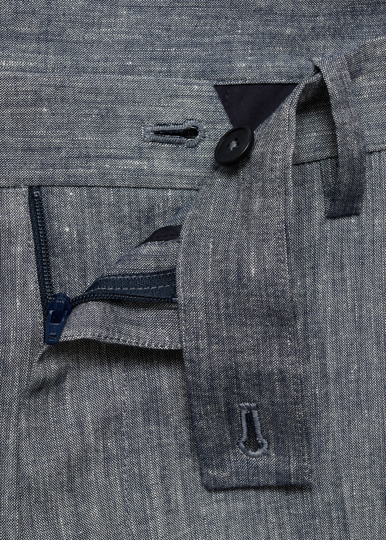 Pantalón lino slim fit - Detalle del artículo 0