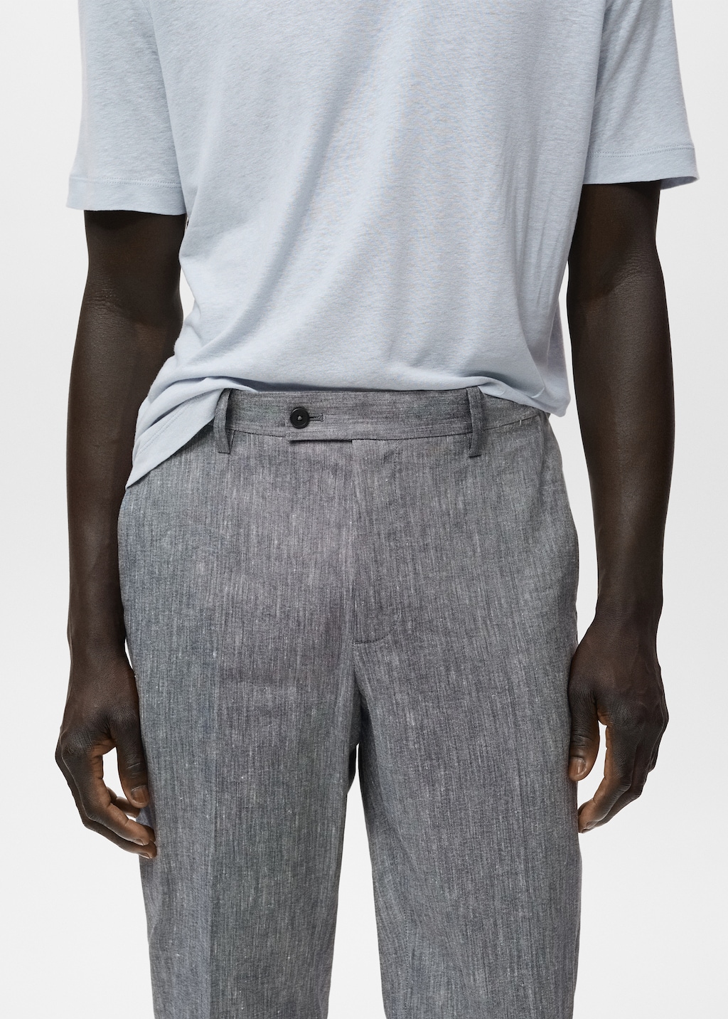 Slim fit linen pants
