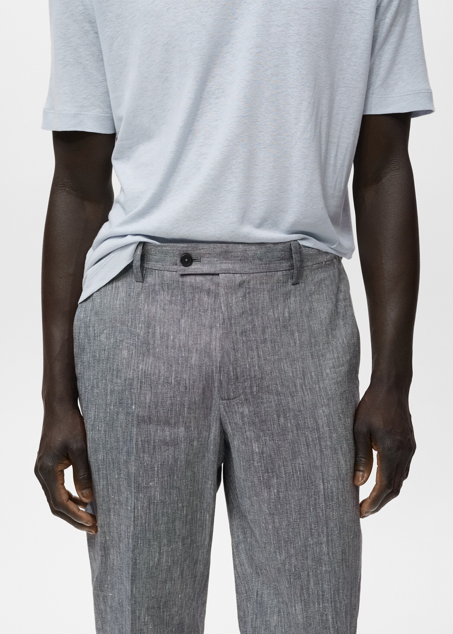 Pantalón lino slim fit - Detalle del artículo 1