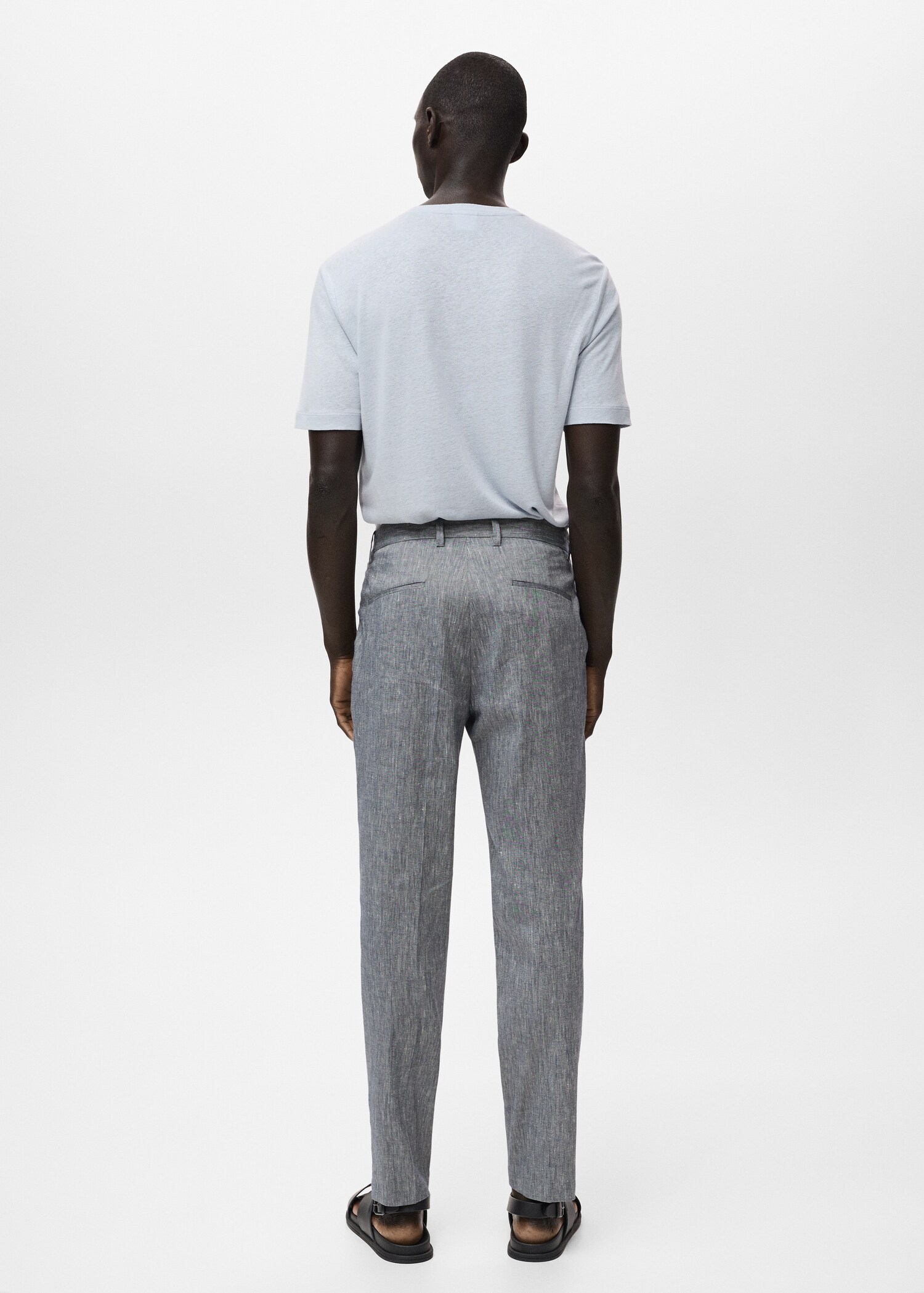 Pantalón lino slim fit - Reverso del artículo