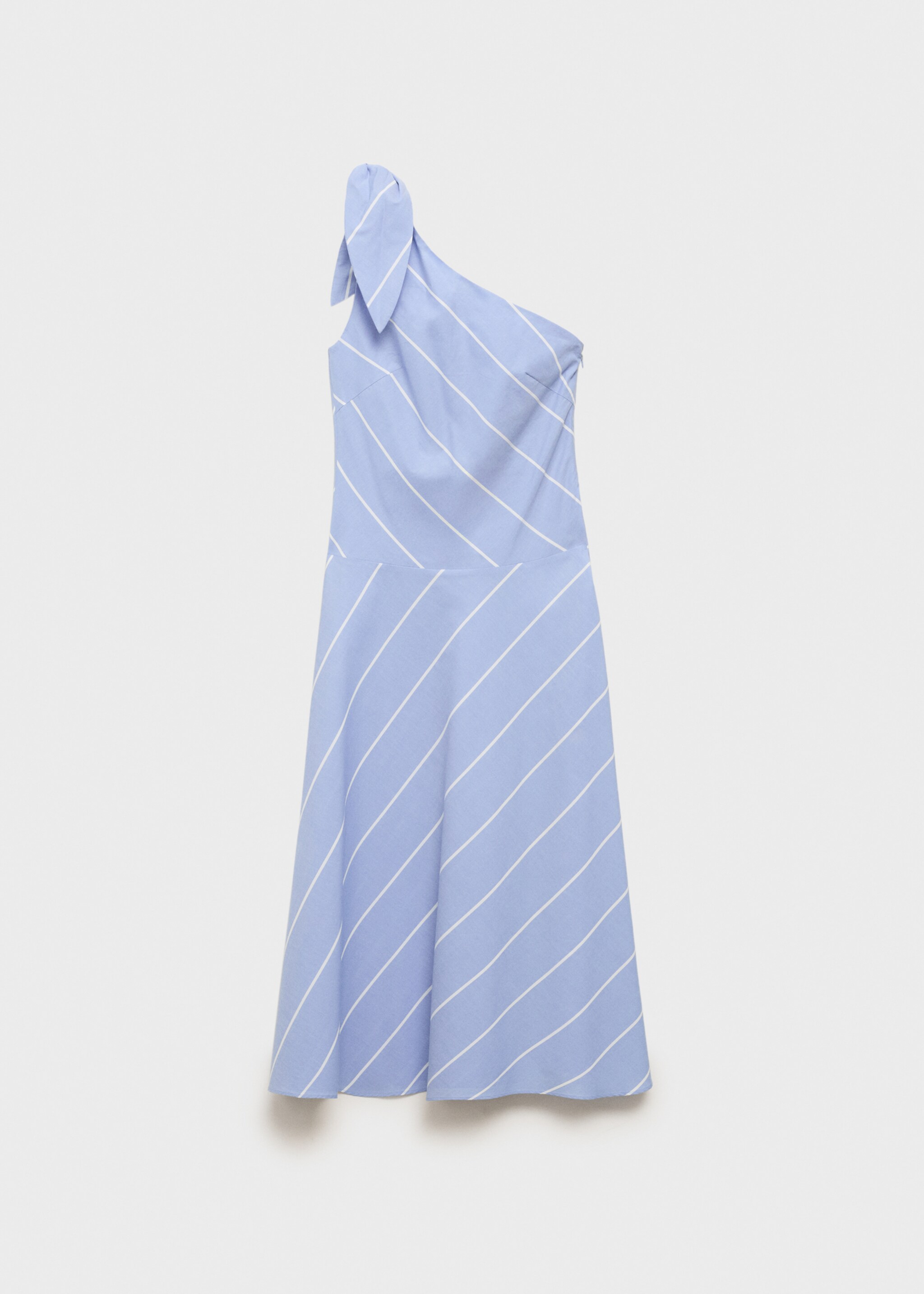 Asymmetrical striped dress with knot - Article without model