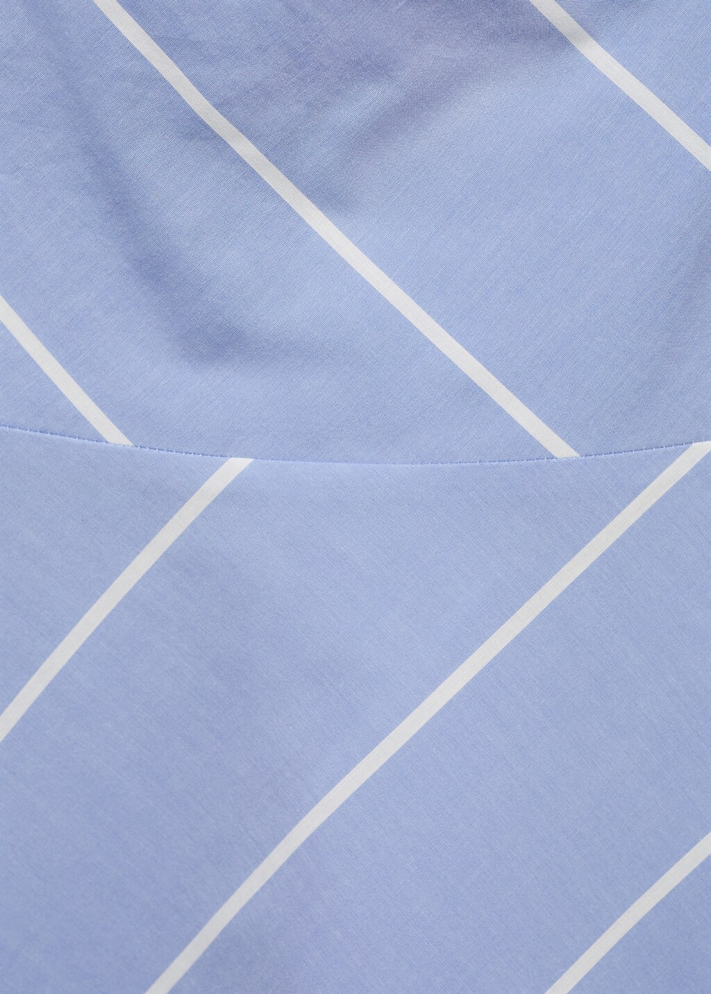 Asymmetrical striped dress with knot