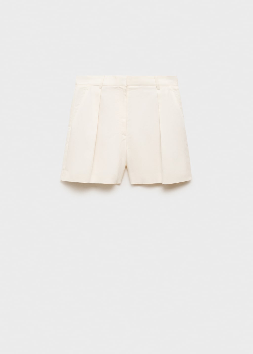 Linen-blend suit bermuda shorts - Women | MANGO USA