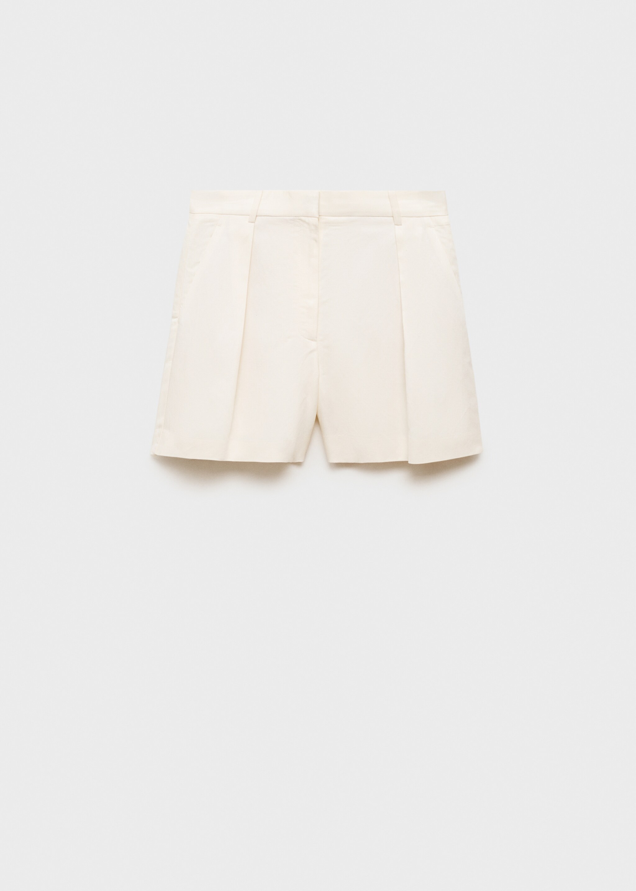 Linen-blend suit bermuda shorts - Article without model