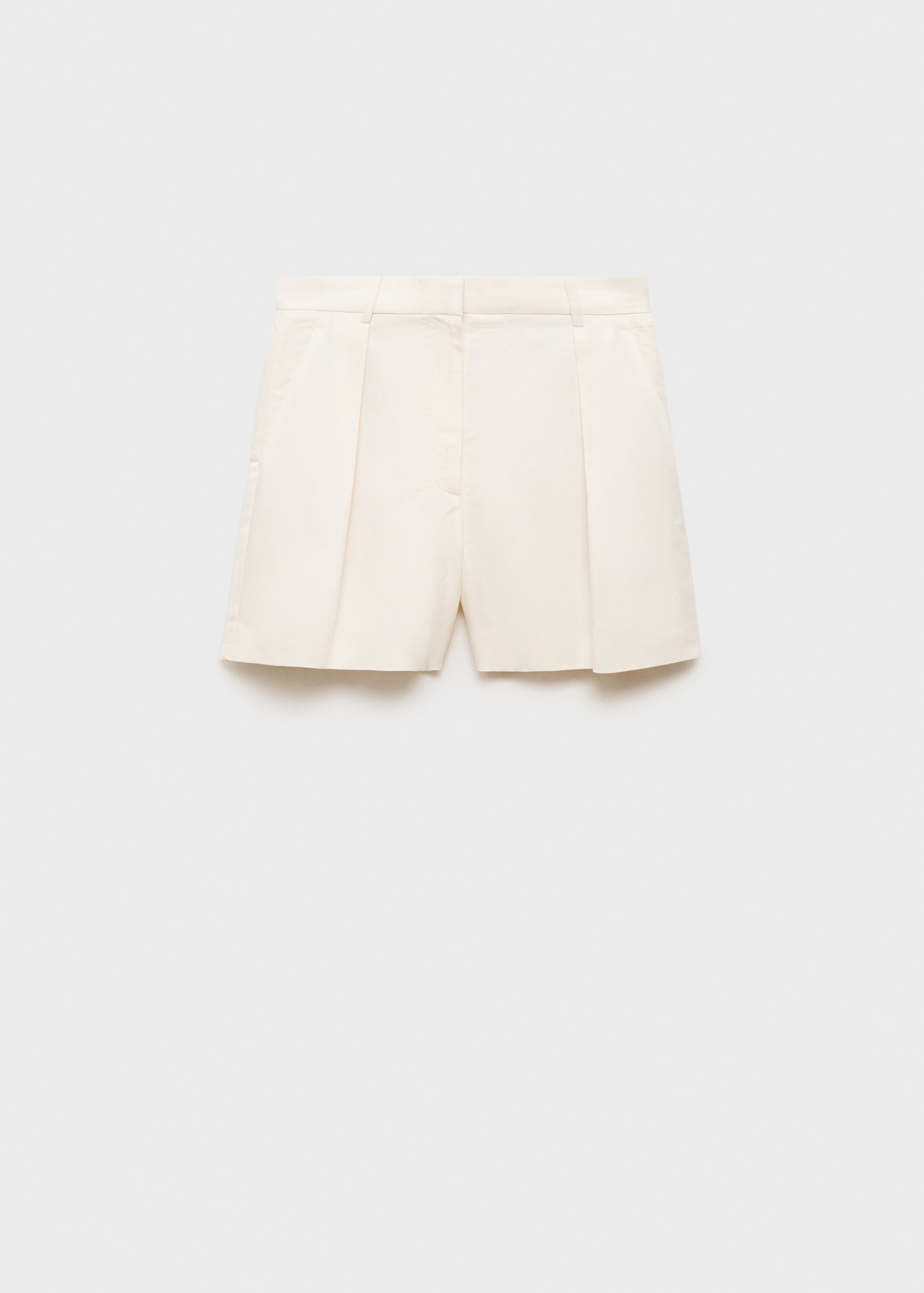 Linen-blend suit bermuda shorts - Article without model