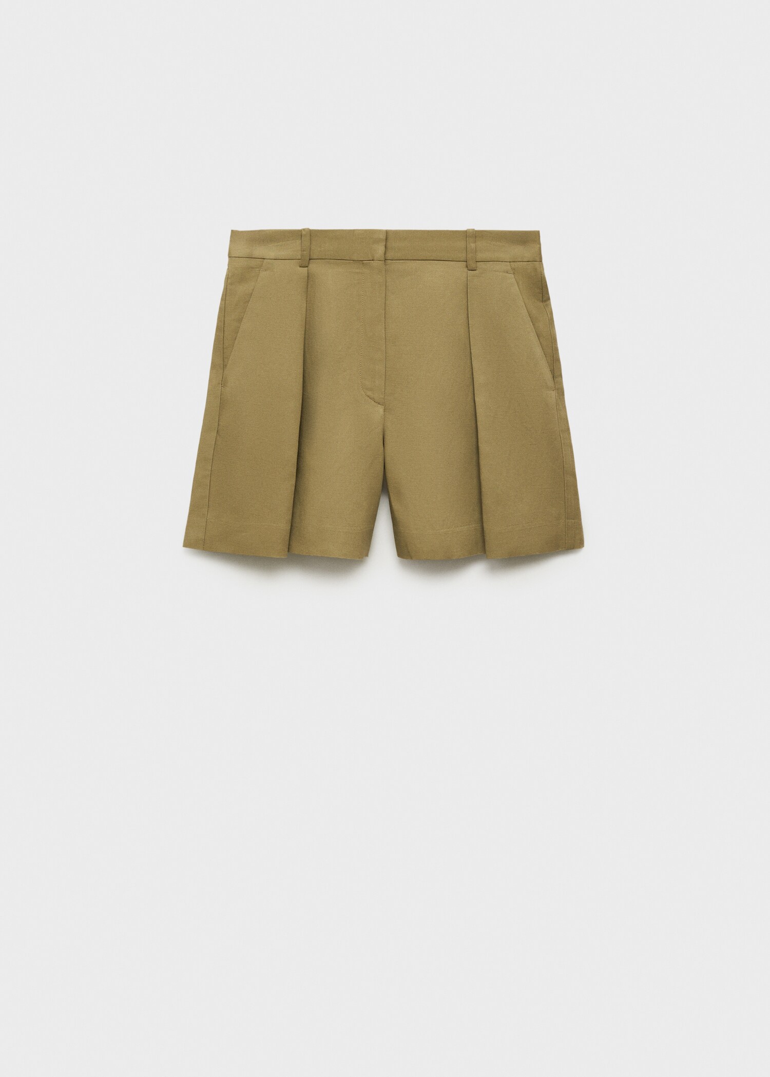 Linen-blend suit bermuda shorts - Article without model