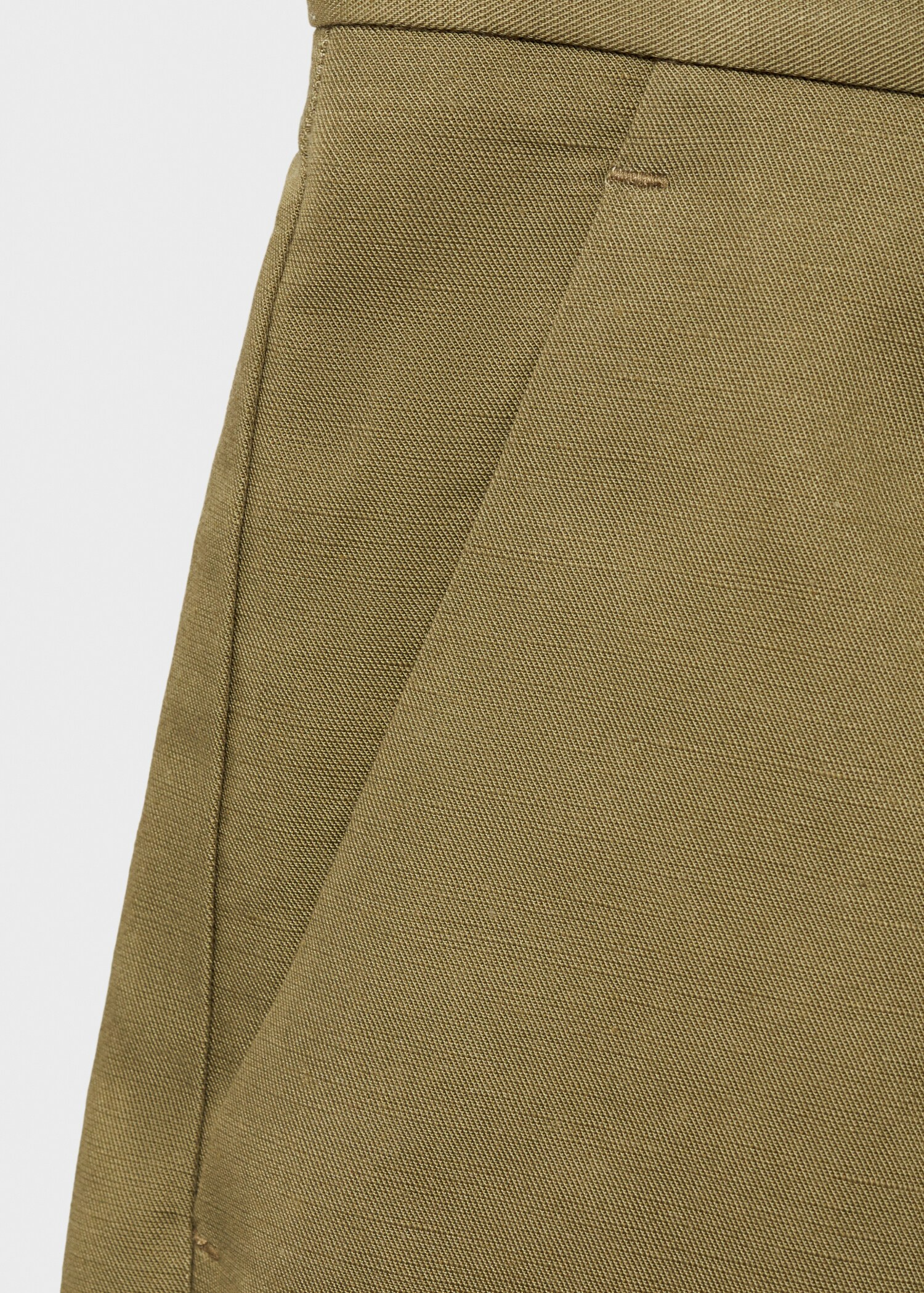 Linen-blend suit bermuda shorts - Details of the article 0