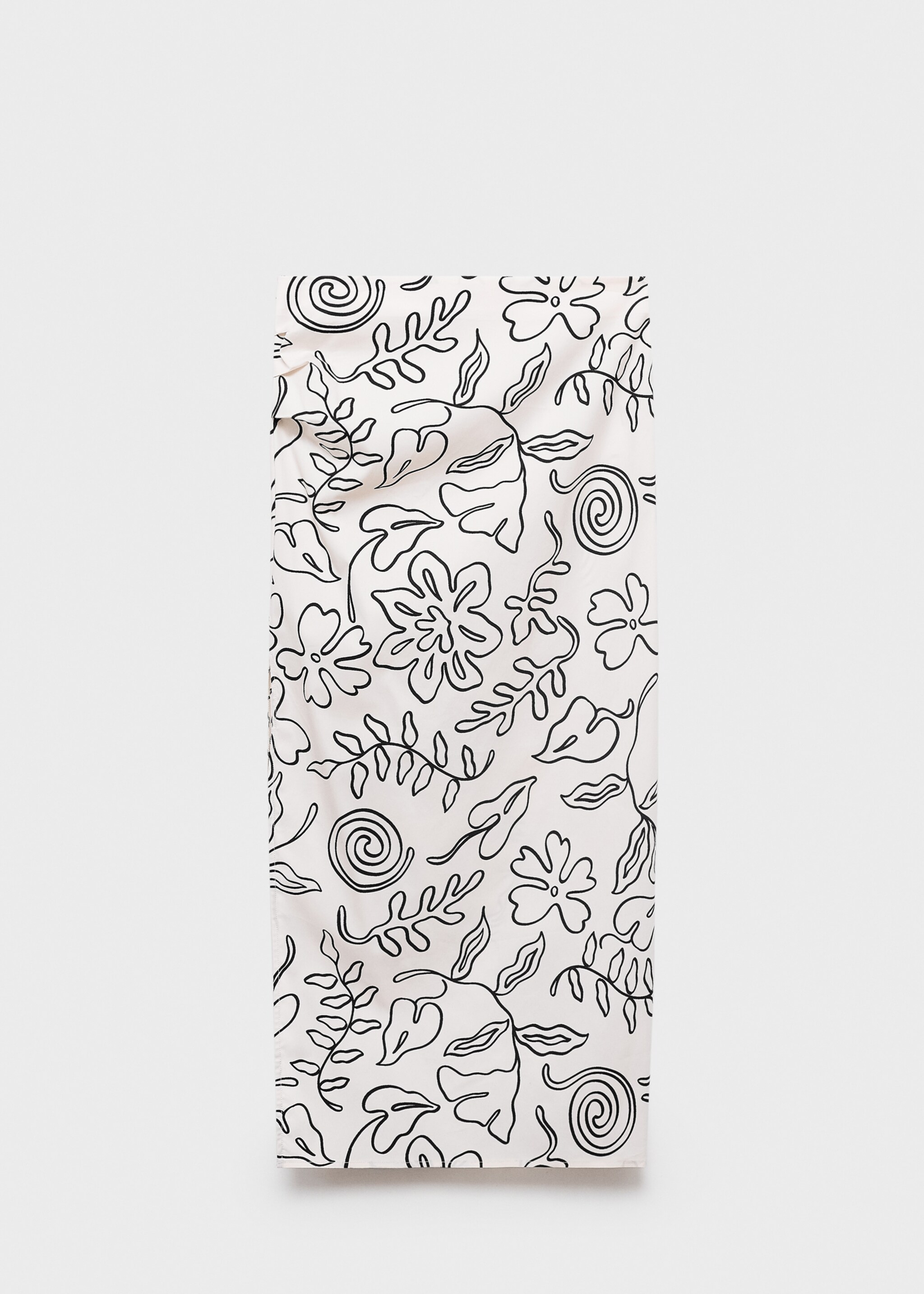Slit printed long skirt - Article without model
