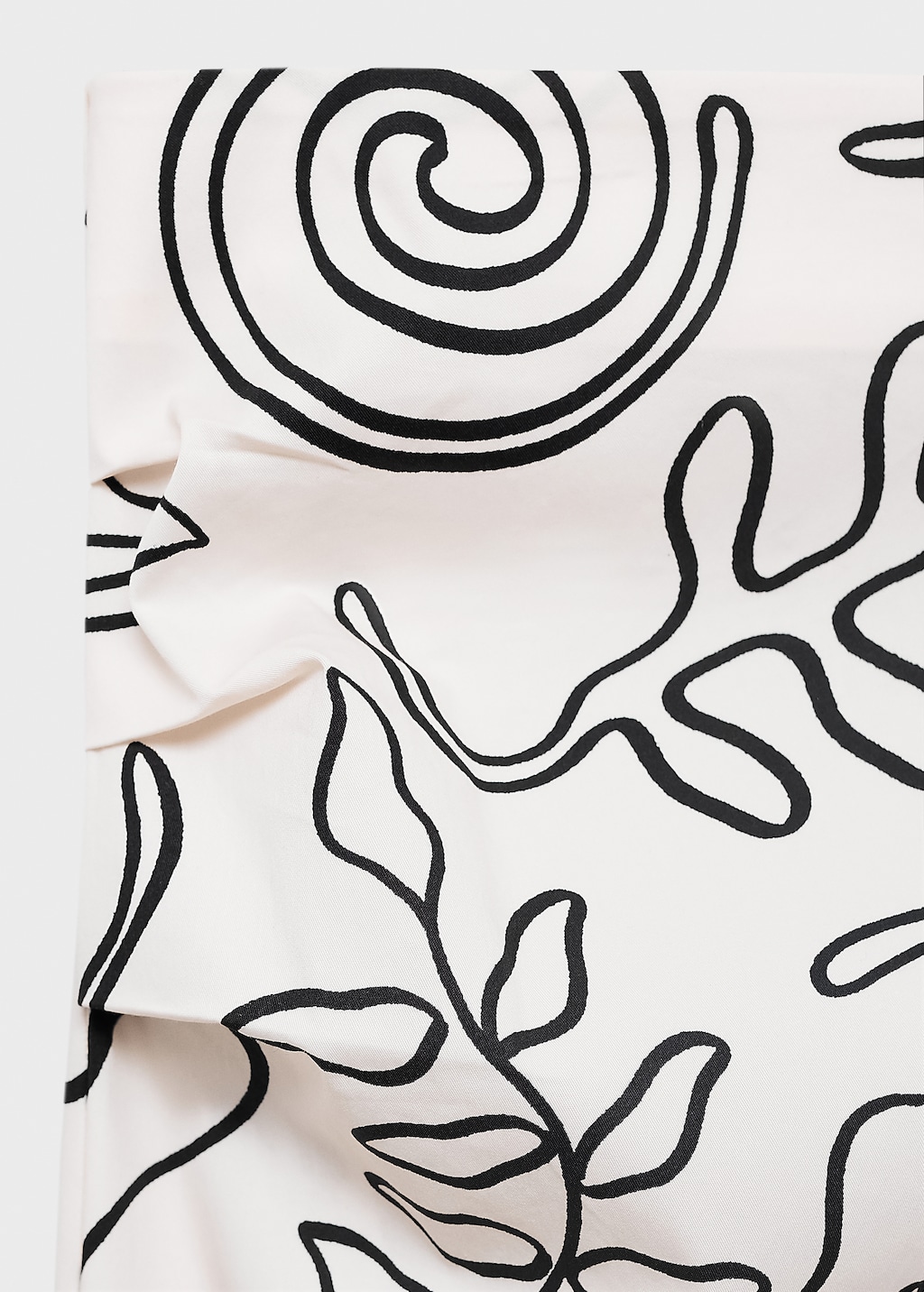 Slit printed long skirt