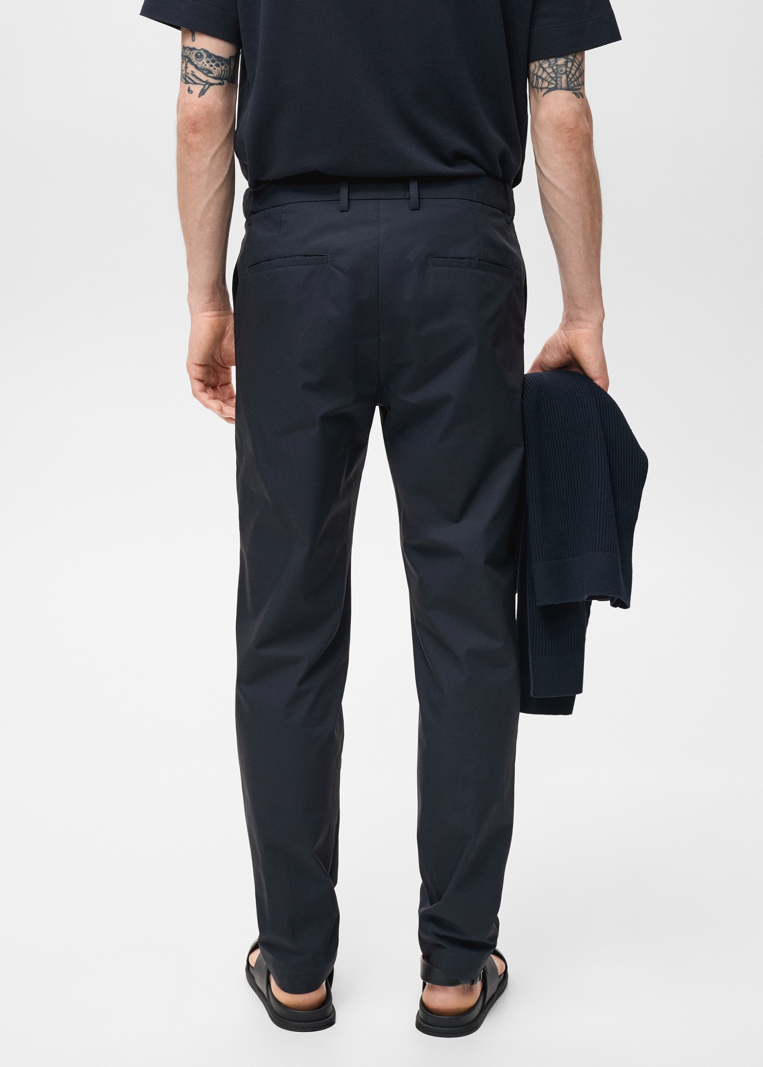 Pantaloni slim-fit 100% cotone - Retro dell'articolo