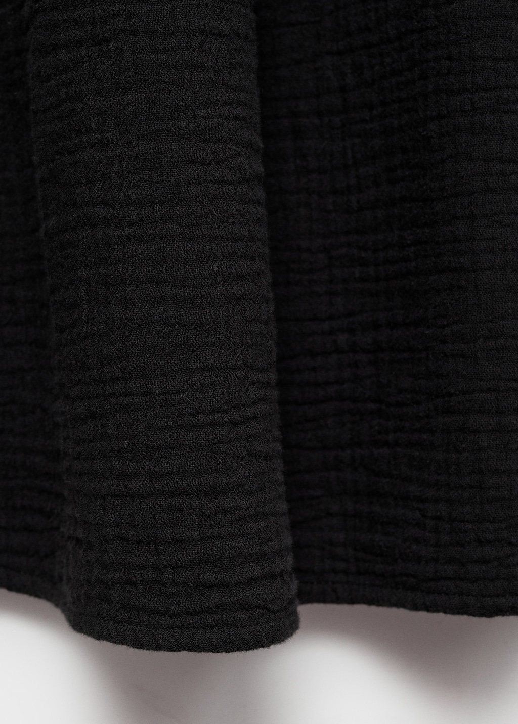 Cotton drawstring skirt