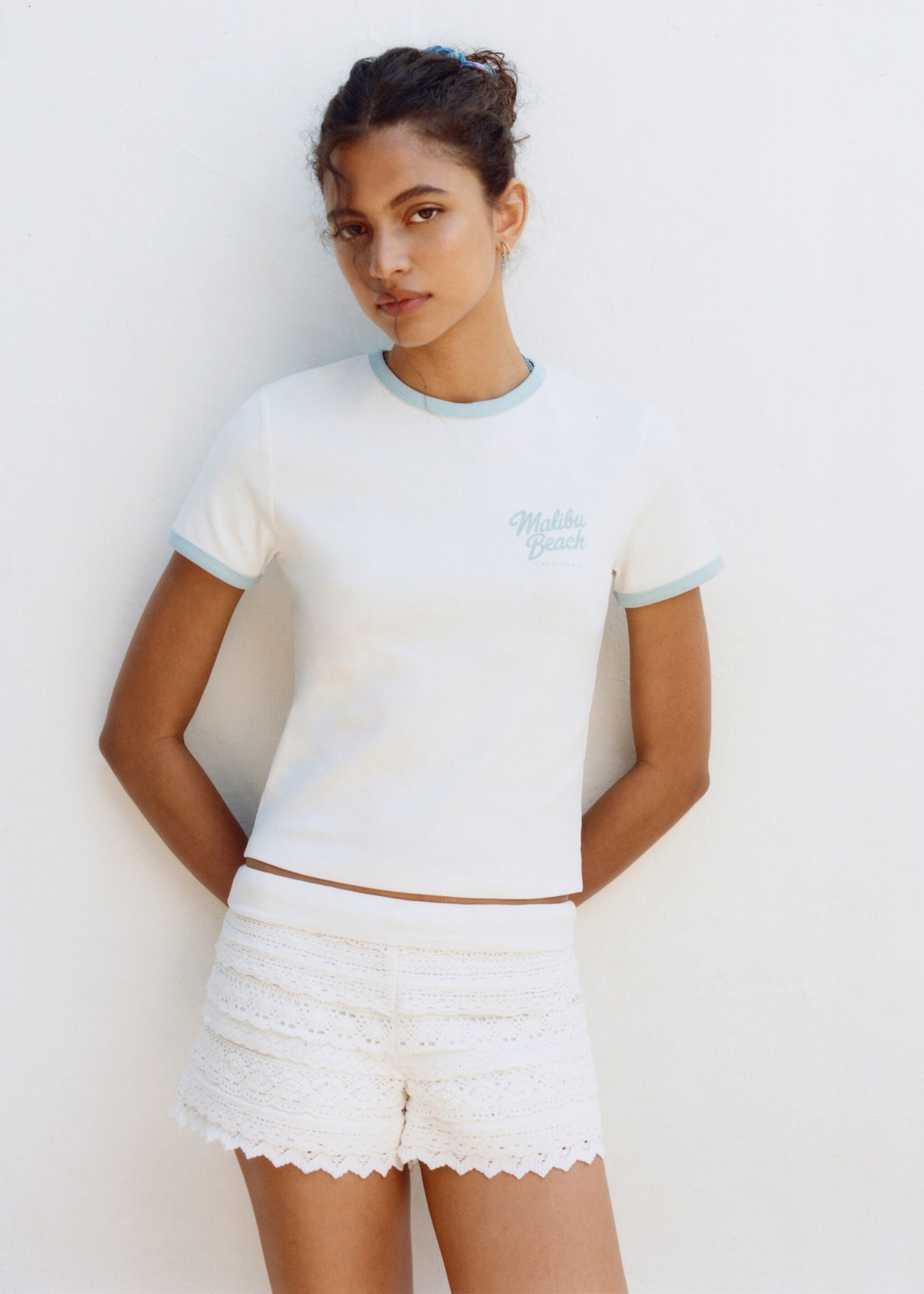 Crochet shorts with ruffles - Details of the article 5