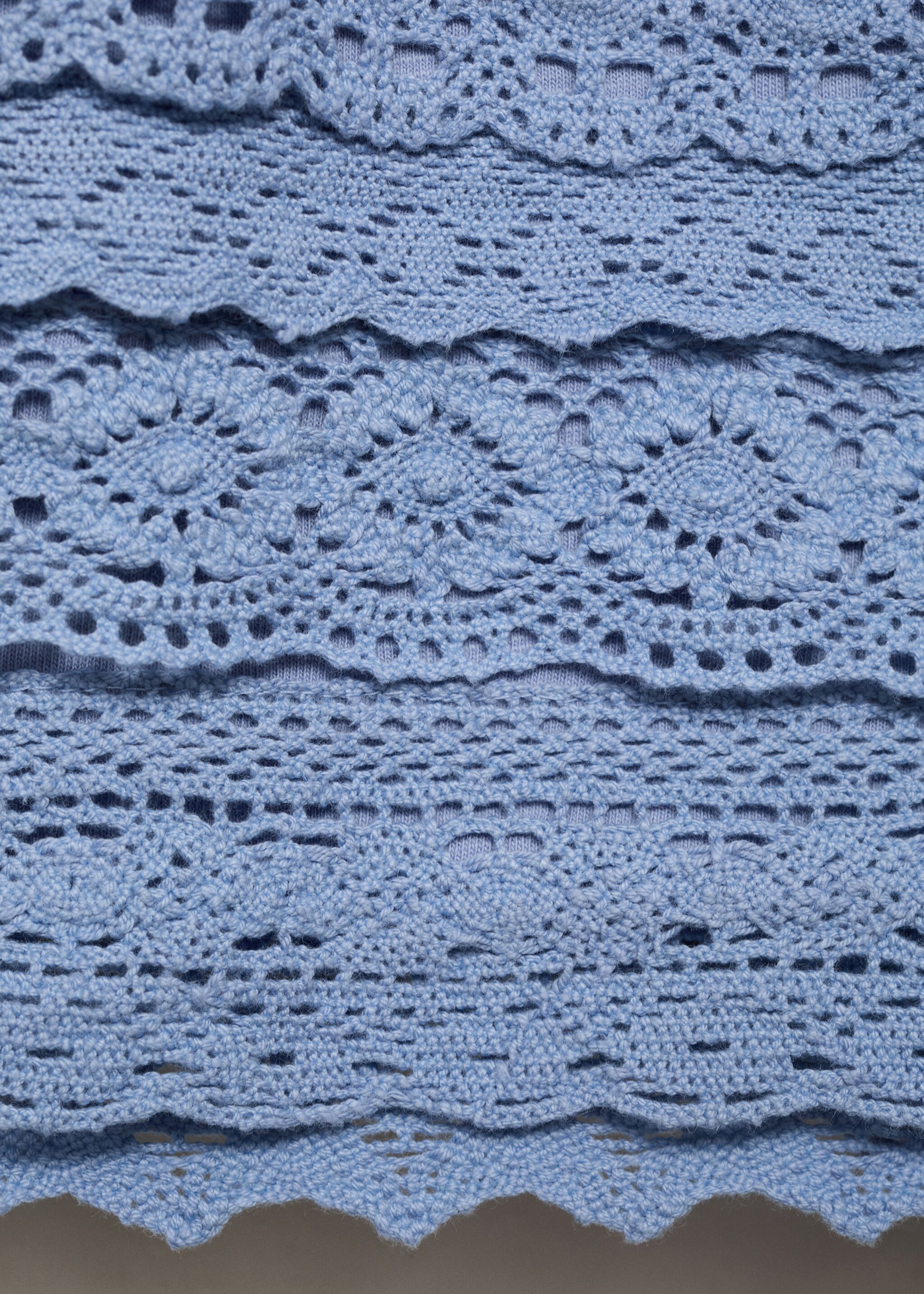 Crochet shorts with ruffles - Details of the article 0