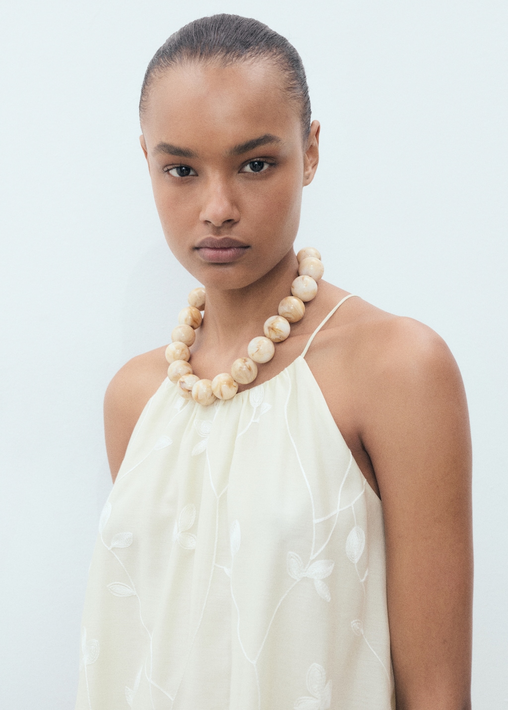 Balloon halter dress